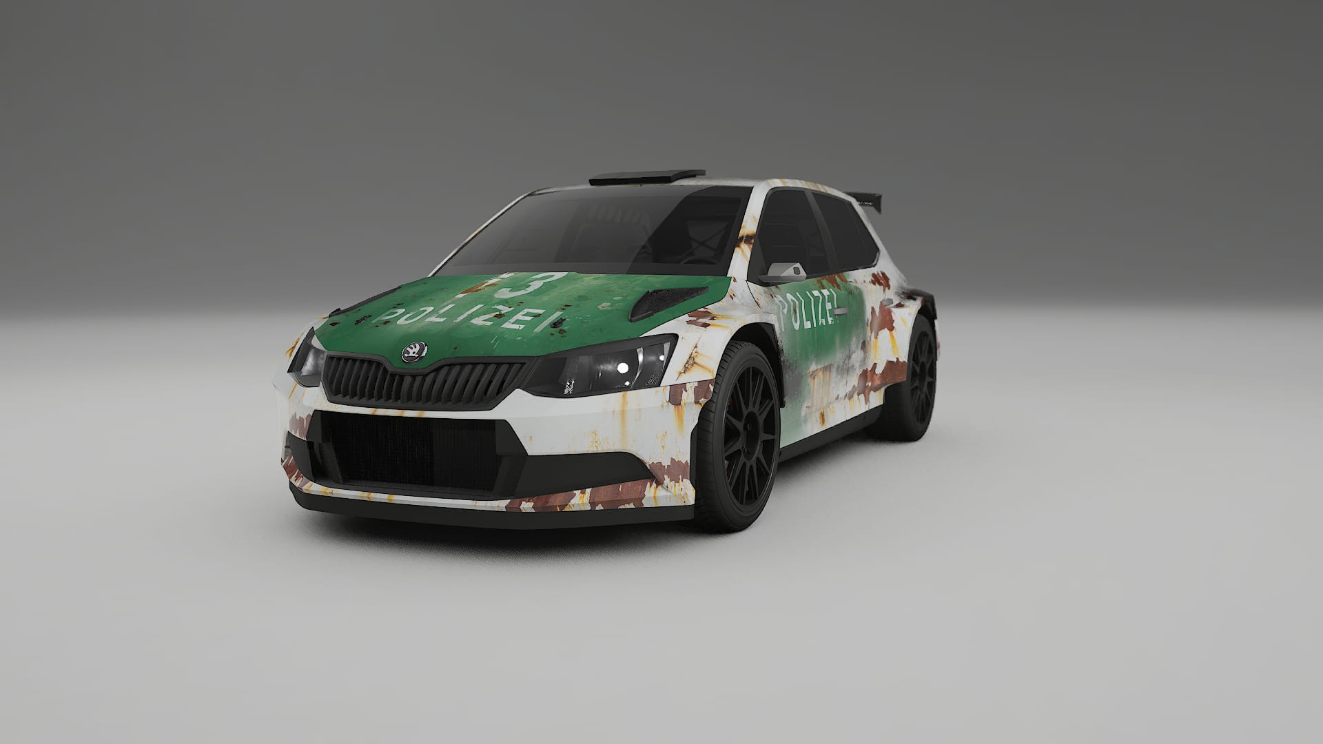 Škoda Fabia R5 6V COBRA 11 – Designad Wrap PPF-sats i utskrivbar polyuretanfilm