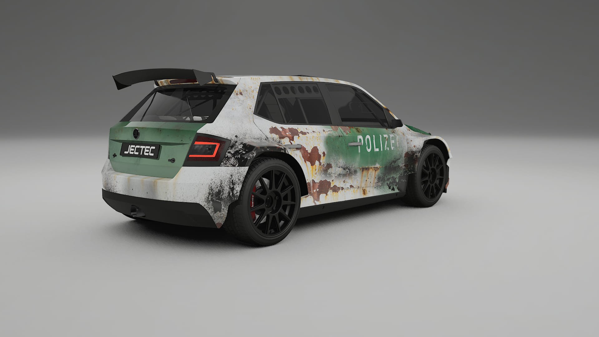 Škoda Fabia R5 6V COBRA 11 – Designad Wrap PPF-sats i utskrivbar polyuretanfilm