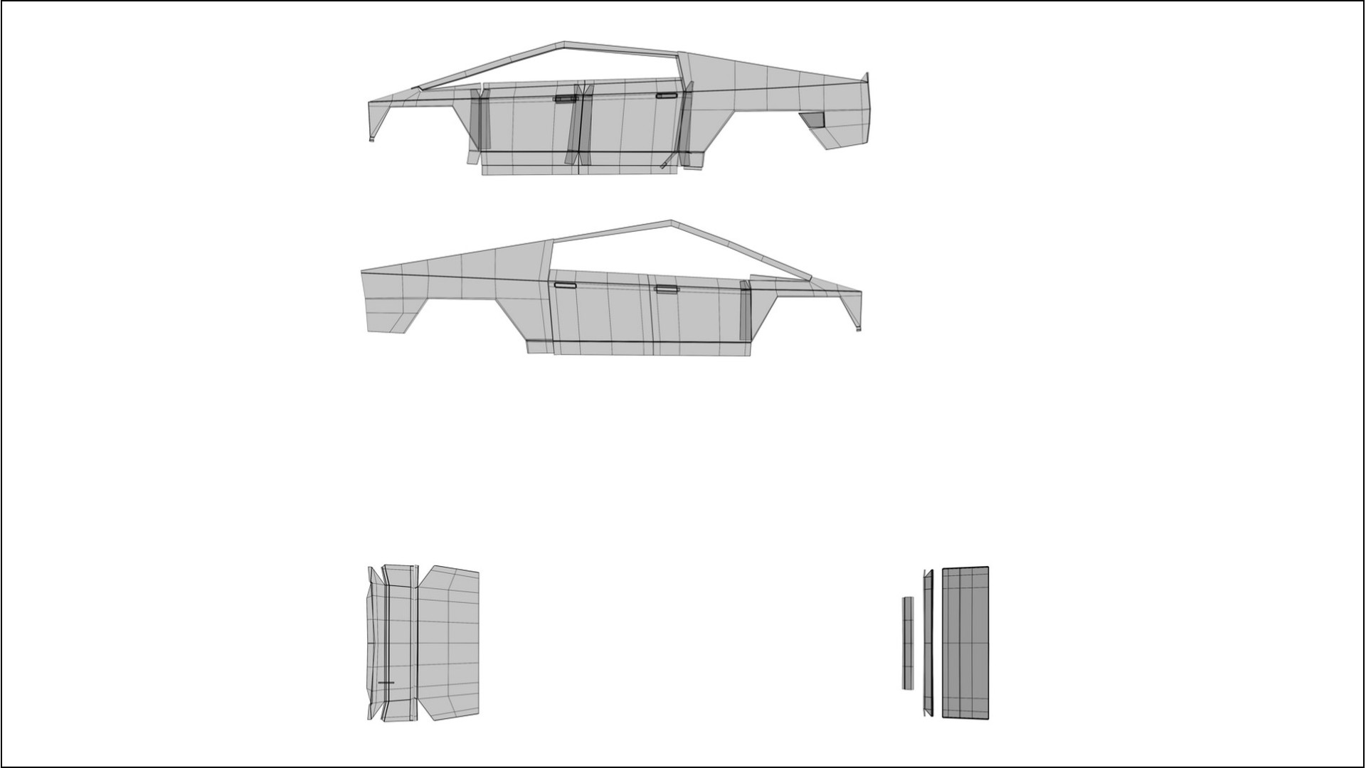 Tesla Cybertruck COBRA 11 – Designad Wrap PPF-sats i utskrivbar polyuretanfilm