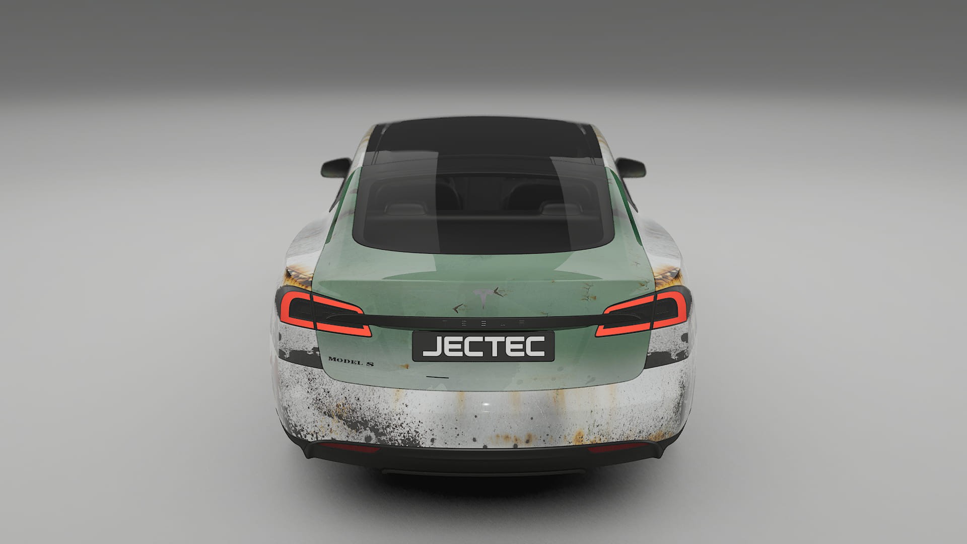 Tesla Model-S COBRA 11 – Designad Wrap PPF-sats i utskrivbar polyuretanfilm