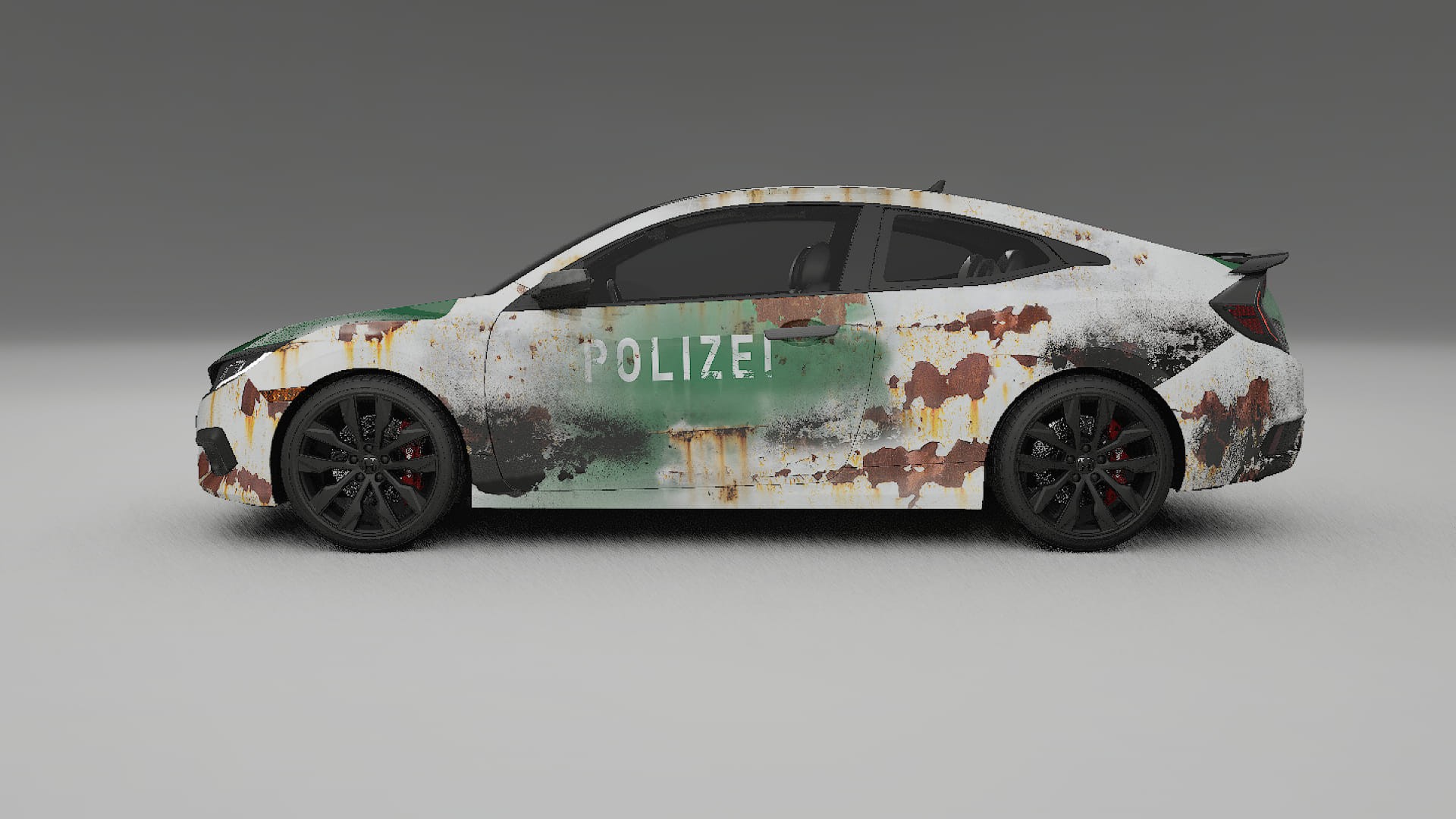 Honda Civic coupe prefacelift pre-LCI COBRA 11 – Designad Wrap PPF-sats i utskrivbar polyuretanfilm