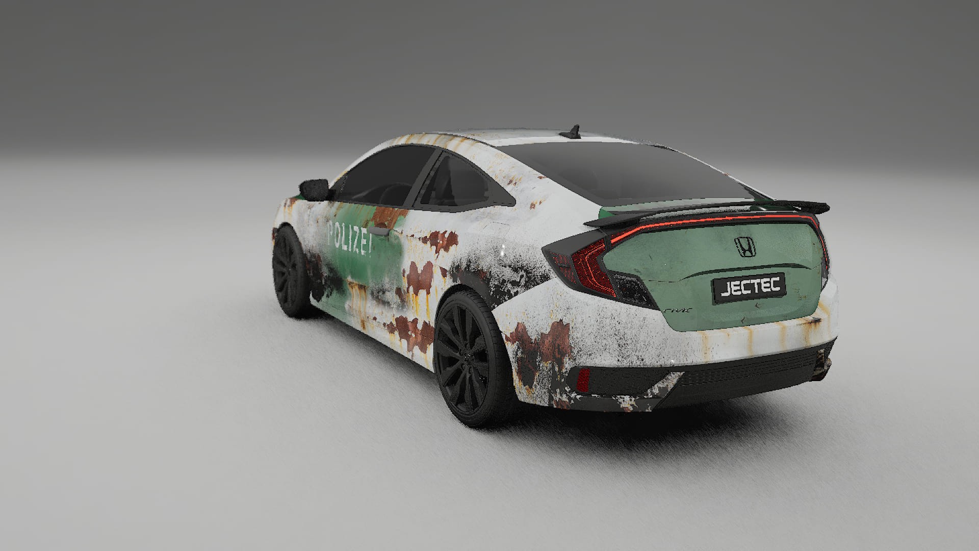 Honda Civic coupe prefacelift pre-LCI COBRA 11 – Designad Wrap PPF-sats i utskrivbar polyuretanfilm