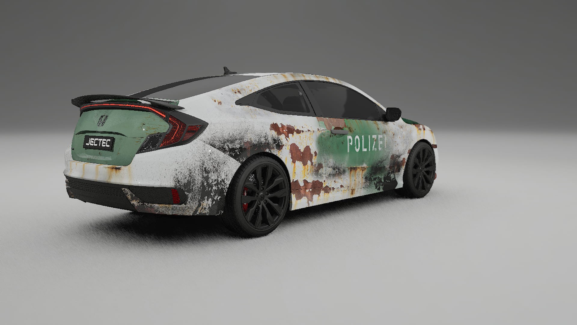 Honda Civic coupe prefacelift pre-LCI COBRA 11 – Designad Wrap PPF-sats i utskrivbar polyuretanfilm