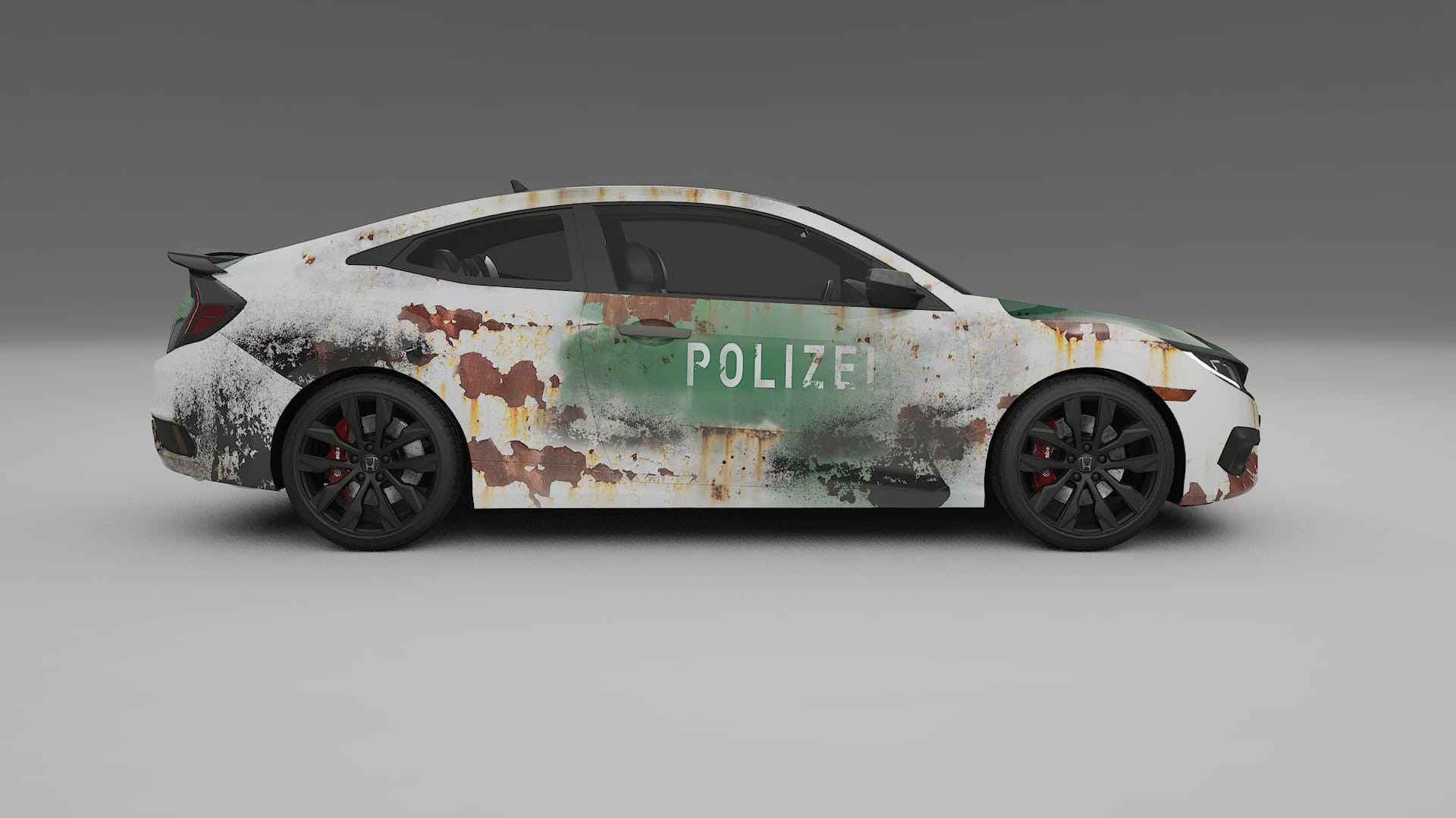 Honda Civic coupe prefacelift pre-LCI COBRA 11 – Designad Wrap PPF-sats i utskrivbar polyuretanfilm