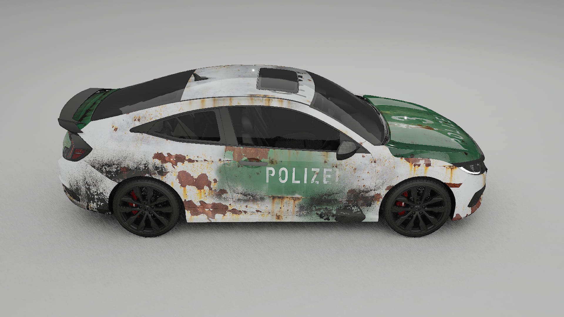 Honda Civic coupe prefacelift pre-LCI COBRA 11 – Designad Wrap PPF-sats i utskrivbar polyuretanfilm