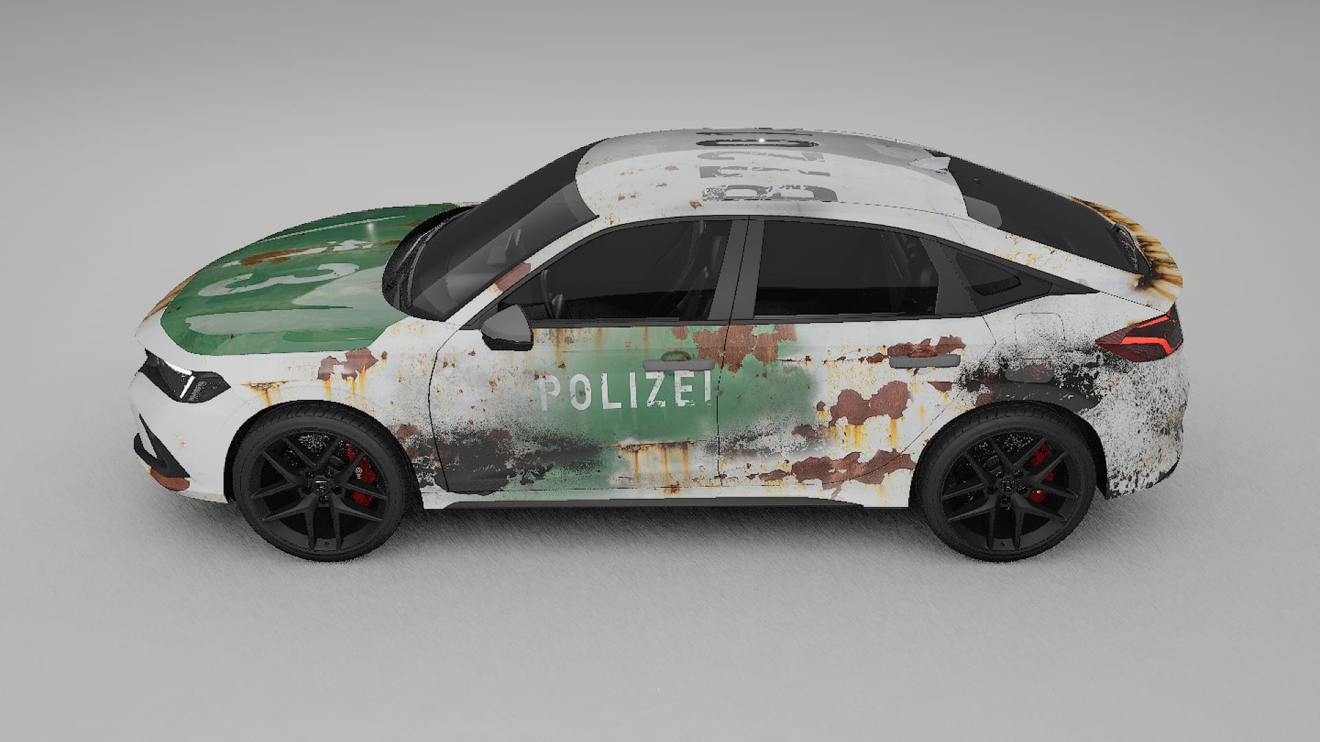 Honda Civic hatchback COBRA 11 – Designad Wrap PPF-sats i utskrivbar polyuretanfilm