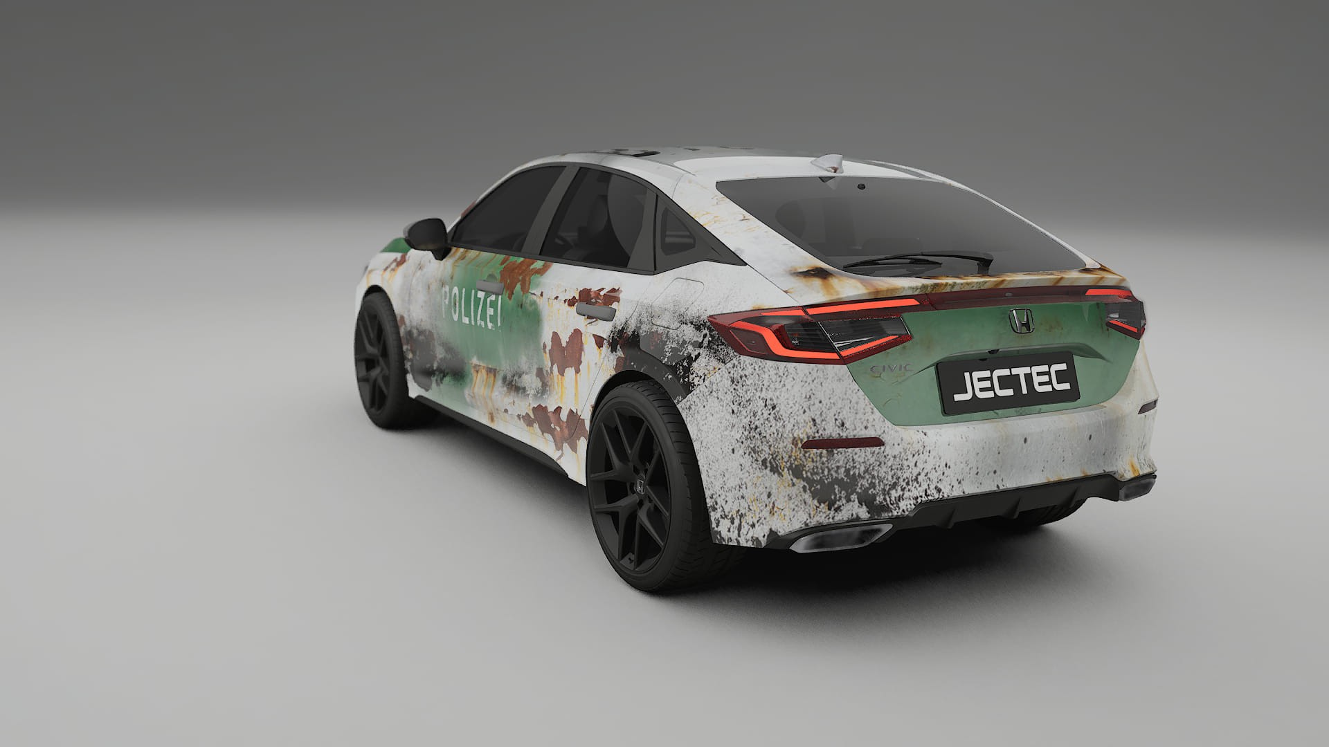 Honda Civic hatchback COBRA 11 – Designad Wrap PPF-sats i utskrivbar polyuretanfilm