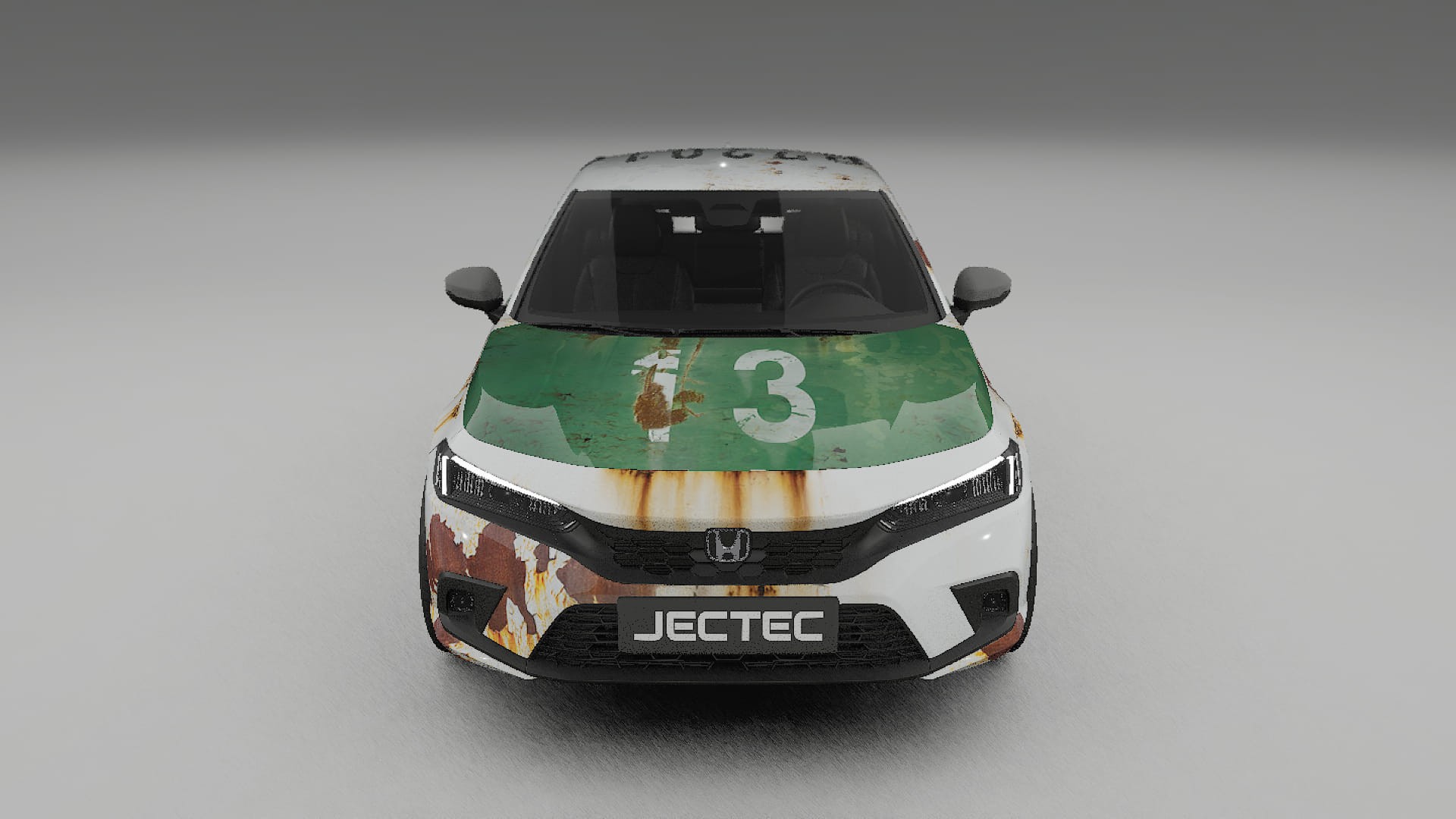 Honda Civic hatchback COBRA 11 – Designad Wrap PPF-sats i utskrivbar polyuretanfilm