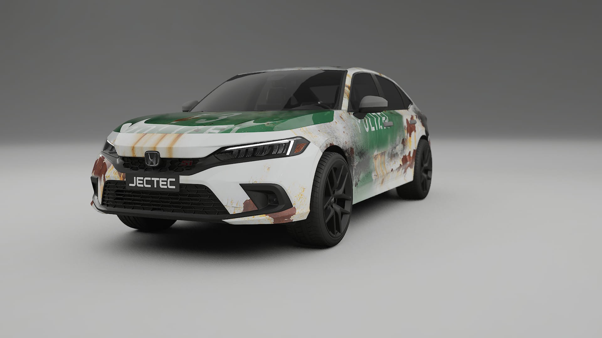 Honda Civic Si COBRA 11 – Designad Wrap PPF-sats i utskrivbar polyuretanfilm