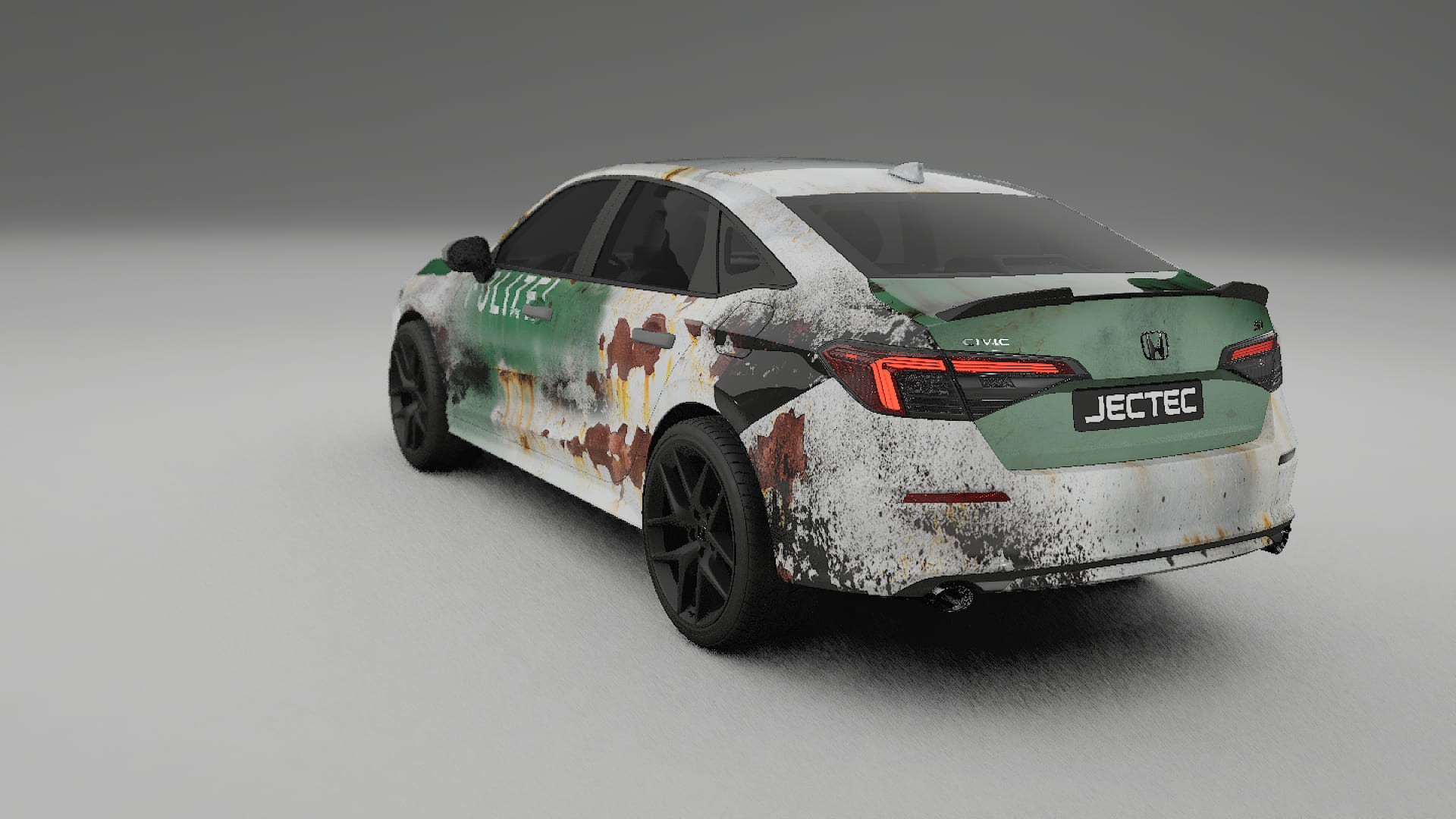 Honda Civic Si COBRA 11 – Designad Wrap PPF-sats i utskrivbar polyuretanfilm