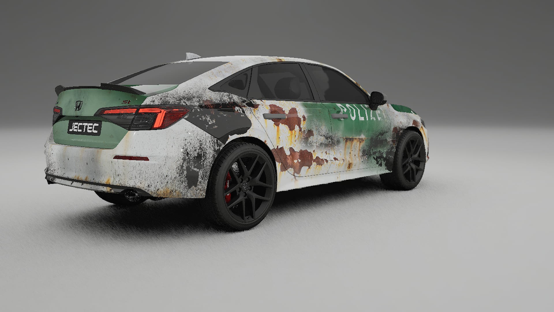 Honda Civic Si COBRA 11 – Designad Wrap PPF-sats i utskrivbar polyuretanfilm