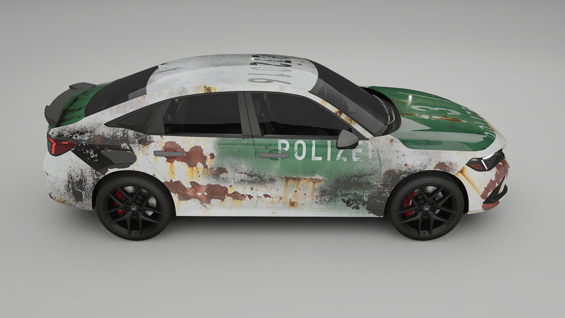 Honda Civic Si COBRA 11 – Designad Wrap PPF-sats i utskrivbar polyuretanfilm