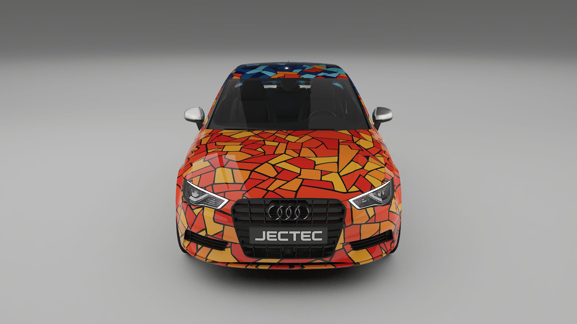 Audi A3 8V sedan prefacelift pre-LCI BARCELONA – Designad Wrap PPF-sats i utskrivbar polyuretanfilm