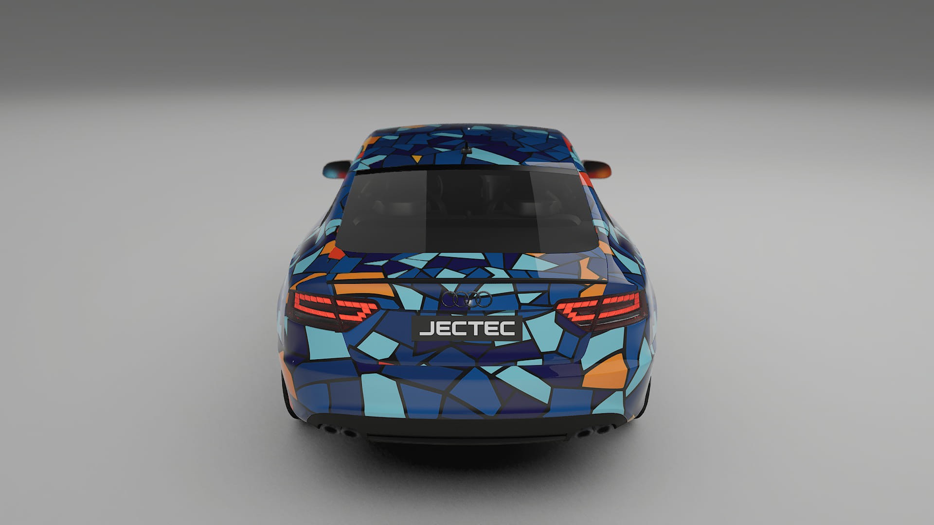 Audi A5 8T Sportback prefacelift pre-LCI BARCELONA – Designad Wrap PPF-sats i utskrivbar polyuretanfilm