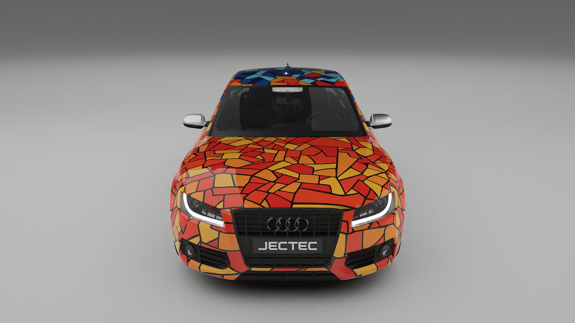 Audi A5 8T Sportback prefacelift pre-LCI BARCELONA – Designad Wrap PPF-sats i utskrivbar polyuretanfilm