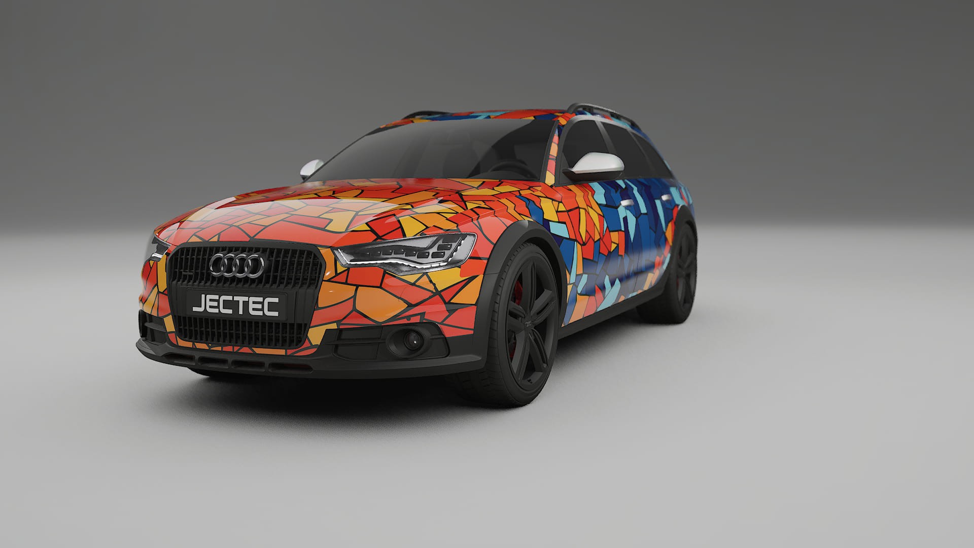 Audi A6 Allroad C7 prefacelift pre-LCI BARCELONA – Designad Wrap PPF-sats i utskrivbar polyuretanfilm
