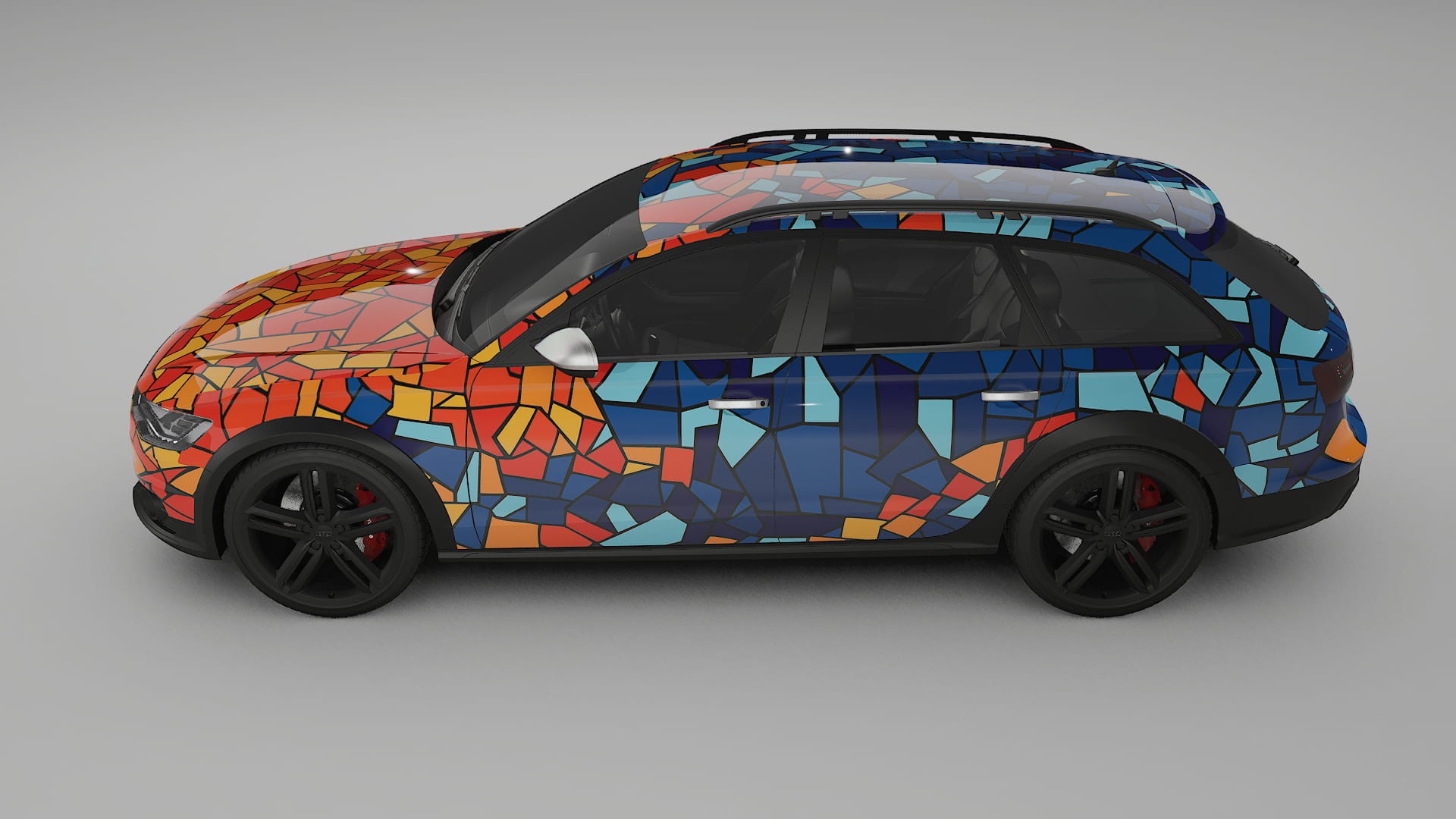 Audi A6 Allroad C7 prefacelift pre-LCI BARCELONA – Designad Wrap PPF-sats i utskrivbar polyuretanfilm