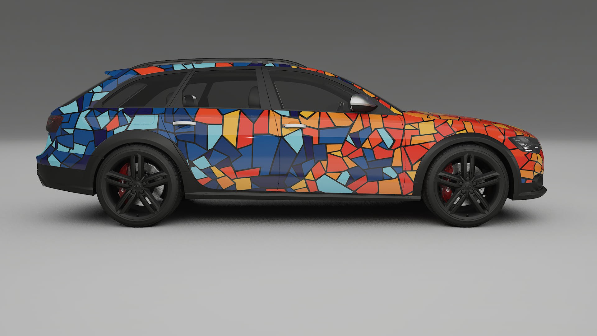 Audi A6 Allroad C7 prefacelift pre-LCI BARCELONA – Designad Wrap PPF-sats i utskrivbar polyuretanfilm
