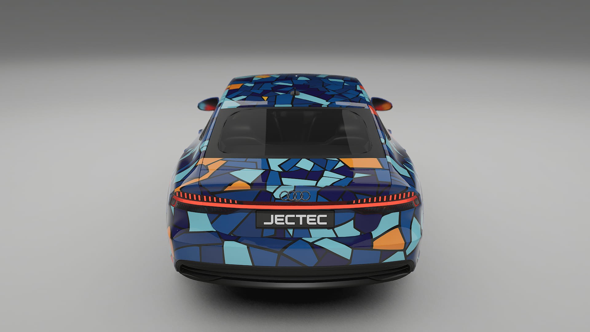 Audi A7 C8 Sportback prefacelift pre-LCI BARCELONA – Designad Wrap PPF-sats i utskrivbar polyuretanfilm