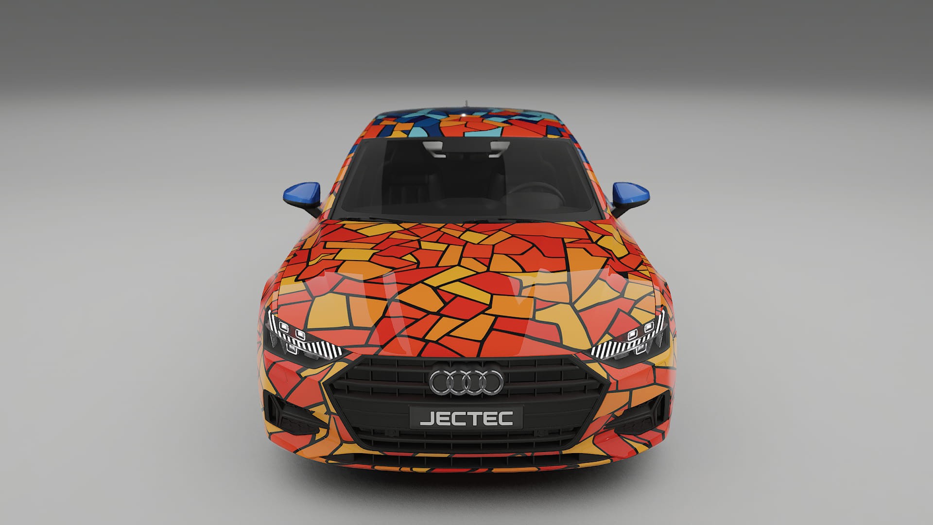 Audi A7 C8 Sportback prefacelift pre-LCI BARCELONA – Designad Wrap PPF-sats i utskrivbar polyuretanfilm