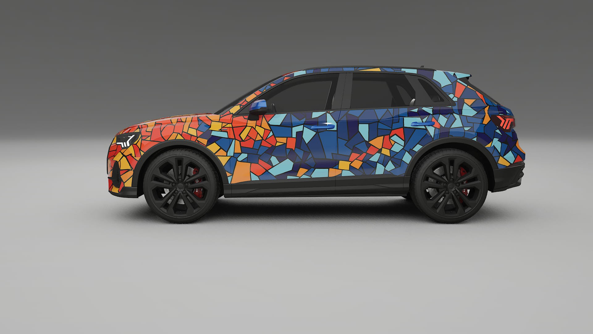 Audi Q3 S-Line F3 BARCELONA – Designad Wrap PPF-sats i utskrivbar polyuretanfilm
