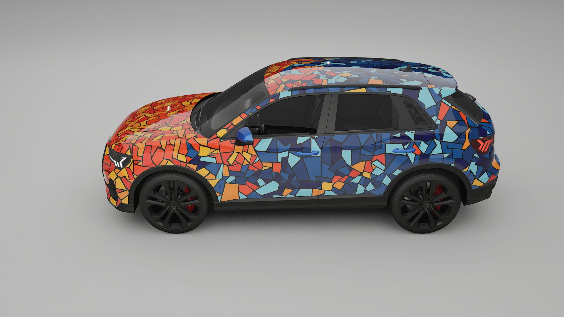 Audi Q3 S-Line F3 BARCELONA – Designad Wrap PPF-sats i utskrivbar polyuretanfilm