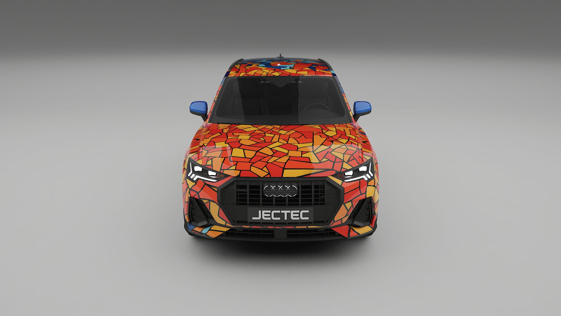Audi Q3 S-Line F3 BARCELONA – Designad Wrap PPF-sats i utskrivbar polyuretanfilm