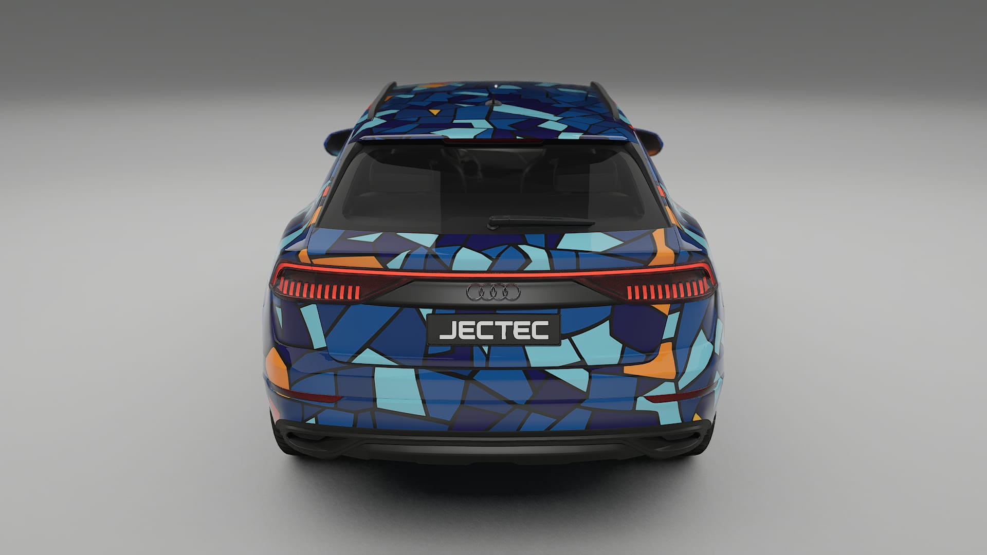 Audi Q8 F1 prefacelift pre-LCI BARCELONA – Designad Wrap PPF-sats i utskrivbar polyuretanfilm
