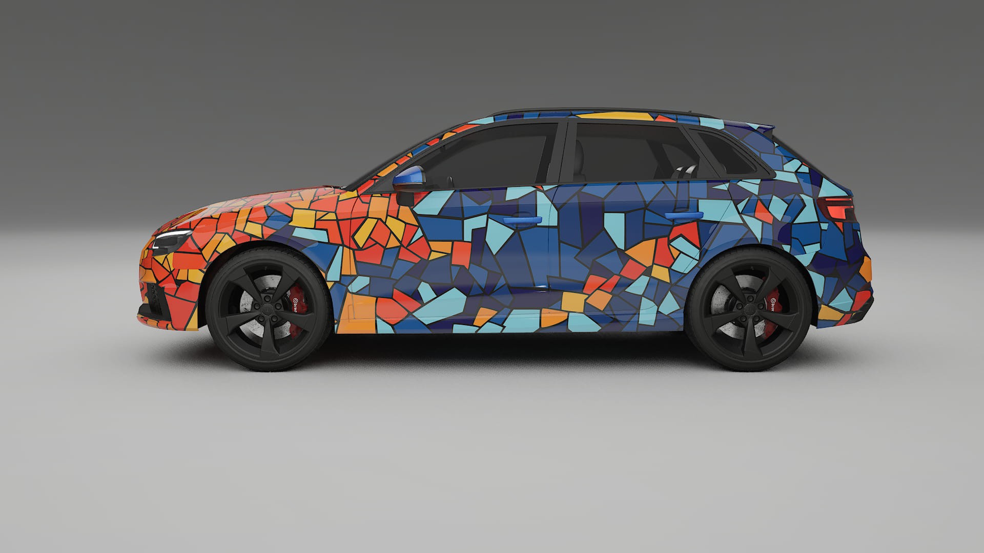 Audi RS3 Sportback 8V facelift LCI BARCELONA – Designad Wrap PPF-sats i utskrivbar polyuretanfilm