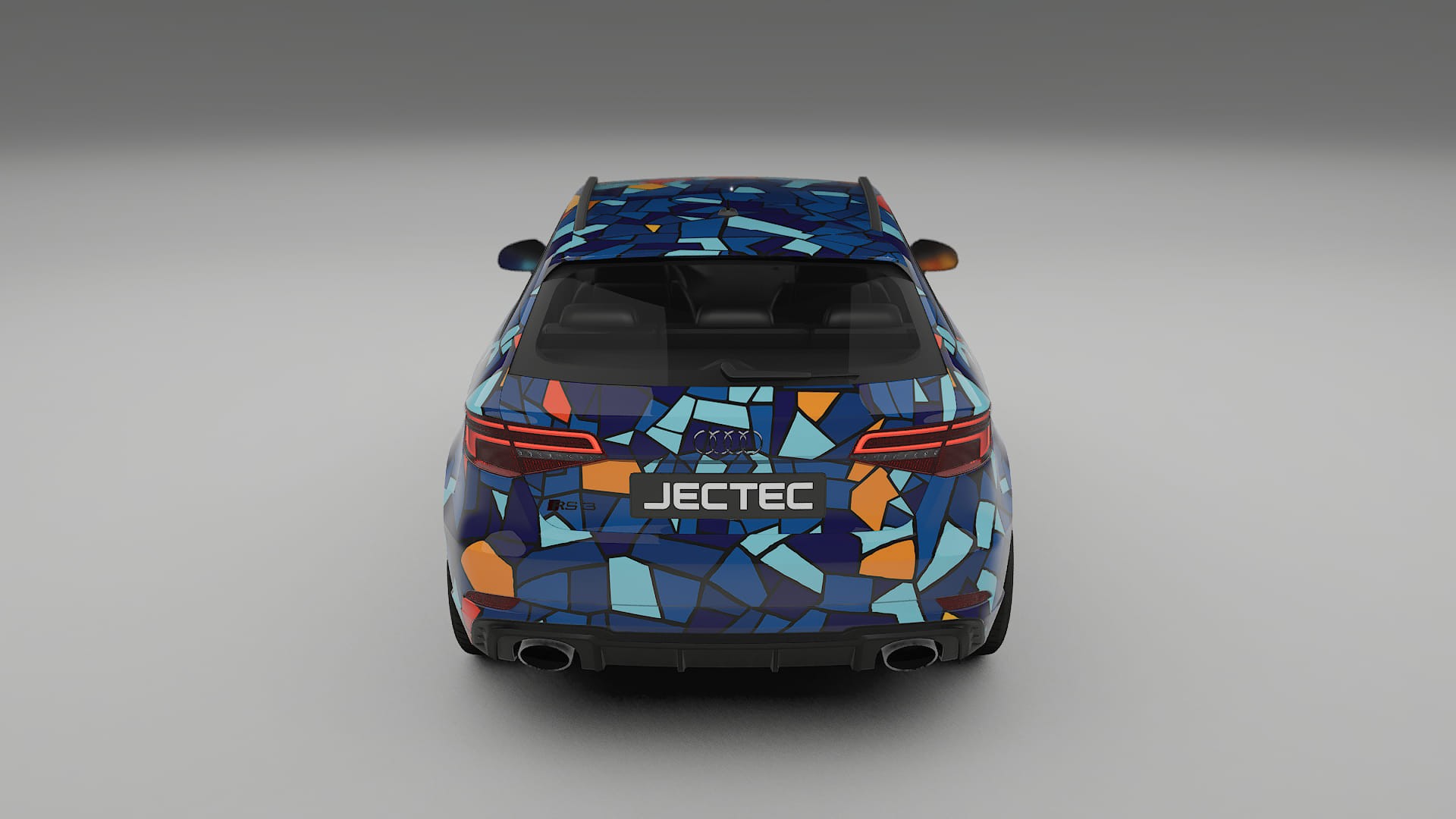 Audi RS3 Sportback 8V facelift LCI BARCELONA – Designad Wrap PPF-sats i utskrivbar polyuretanfilm