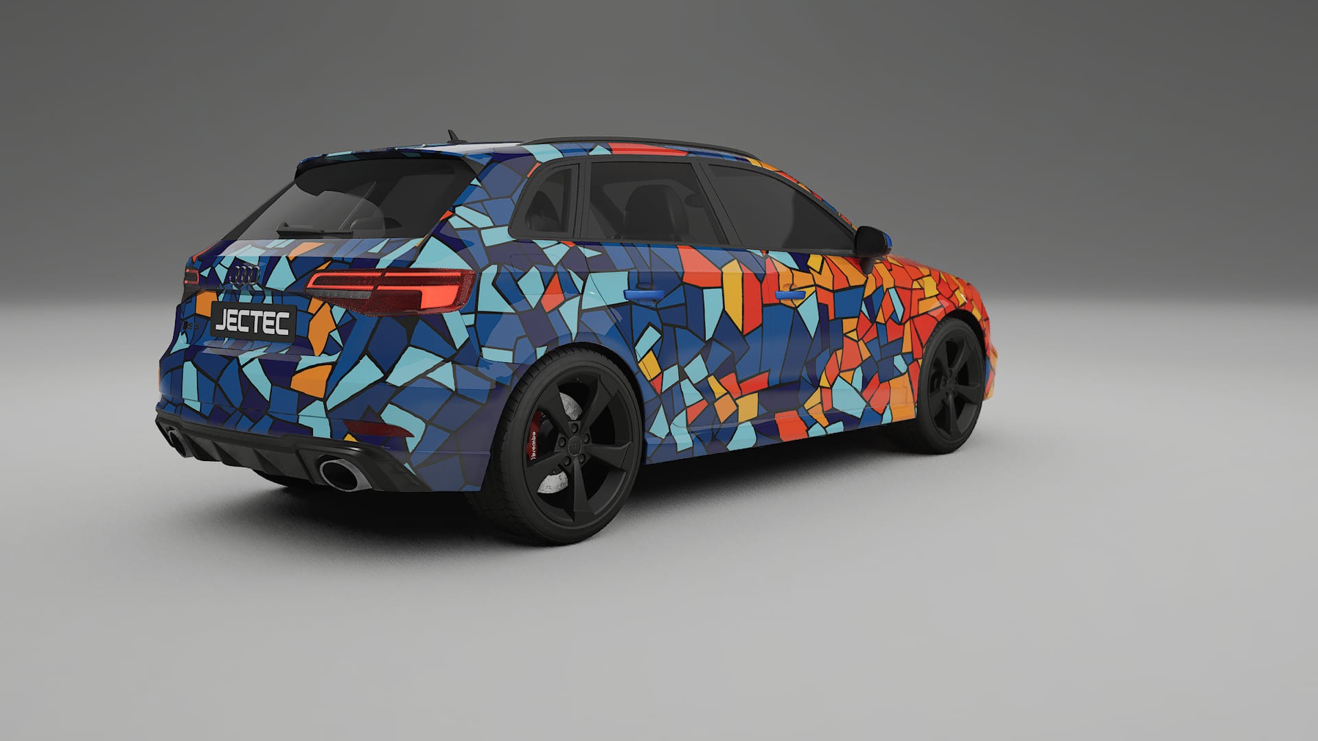 Audi RS3 Sportback 8V facelift LCI BARCELONA – Designad Wrap PPF-sats i utskrivbar polyuretanfilm