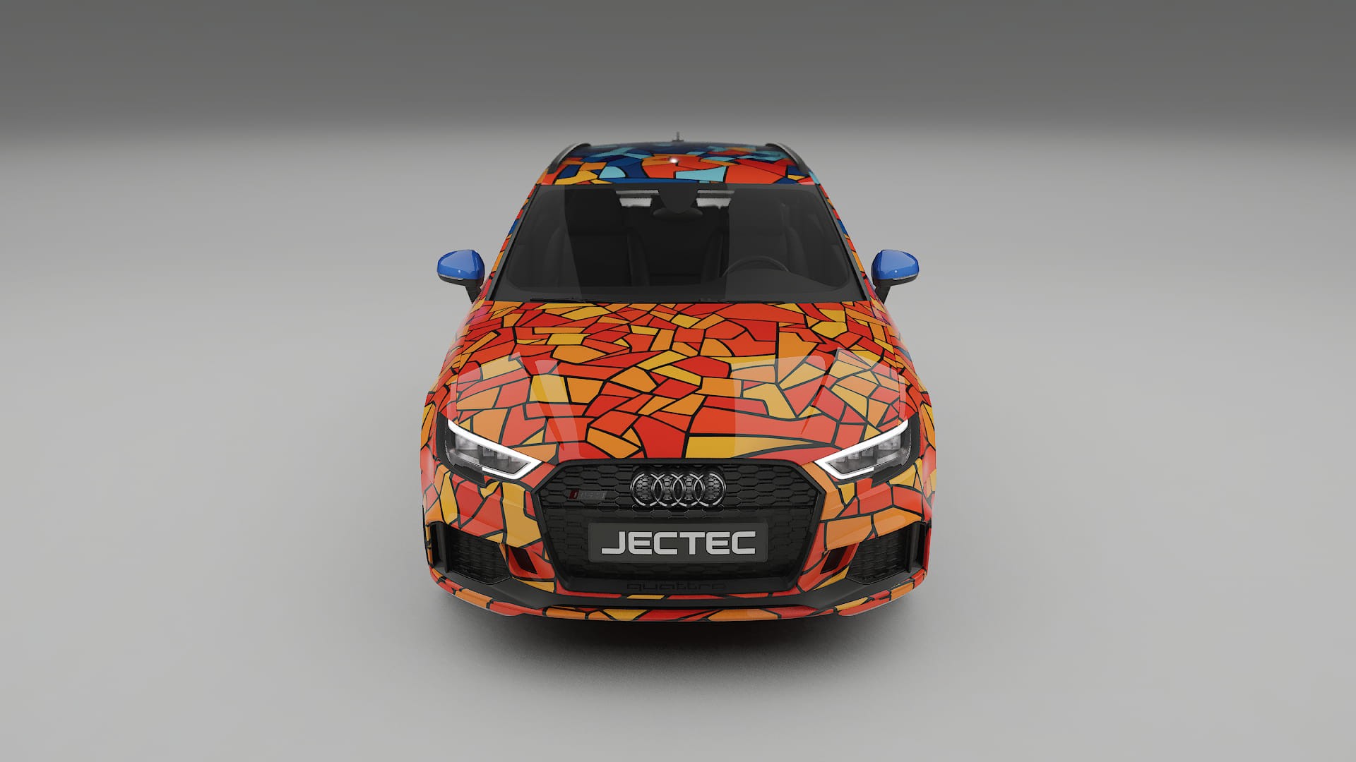 Audi RS3 Sportback 8V facelift LCI BARCELONA – Designad Wrap PPF-sats i utskrivbar polyuretanfilm