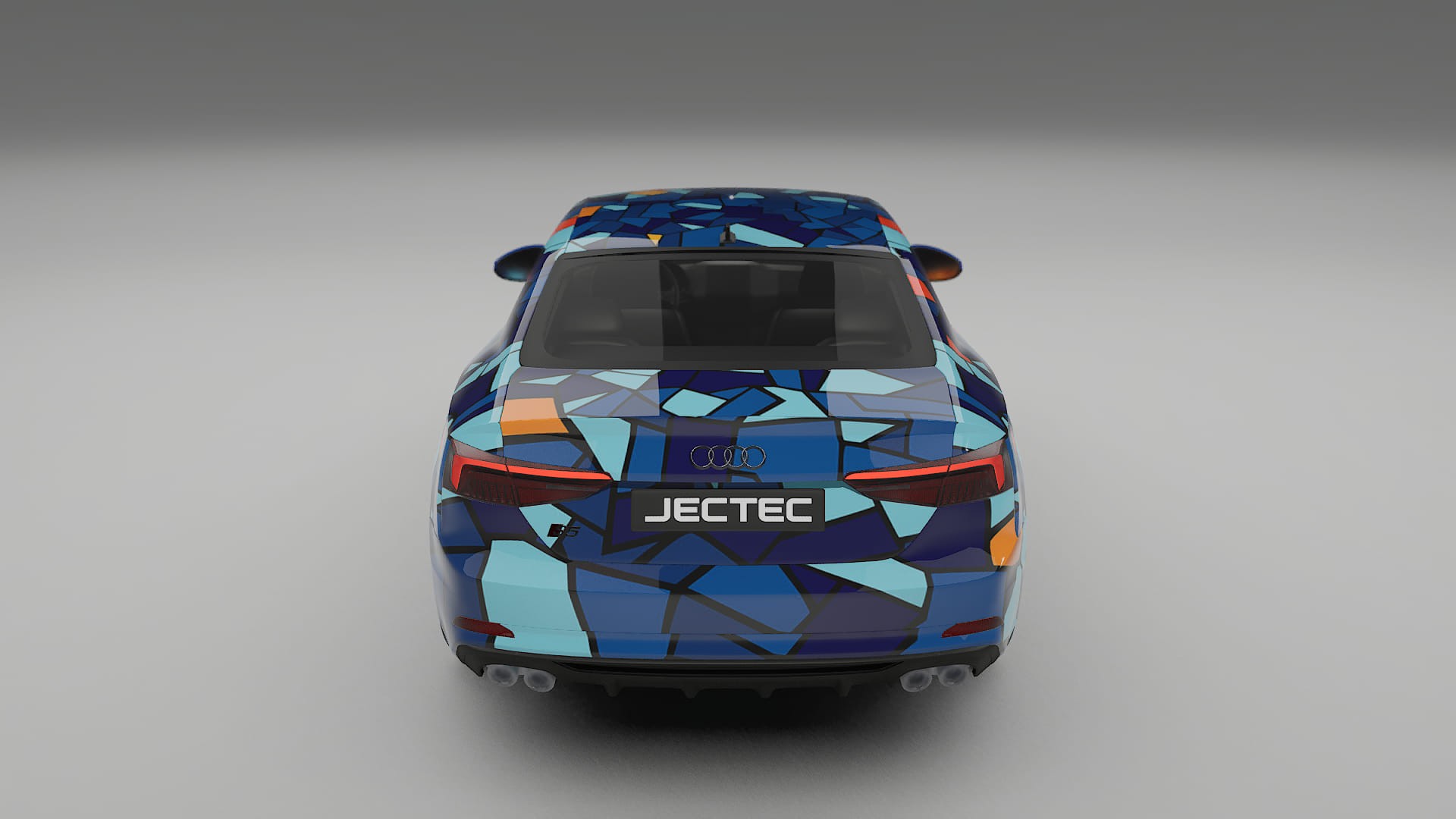 Audi S5 B9 prefacelift pre-LCI BARCELONA – Designad Wrap PPF-sats i utskrivbar polyuretanfilm