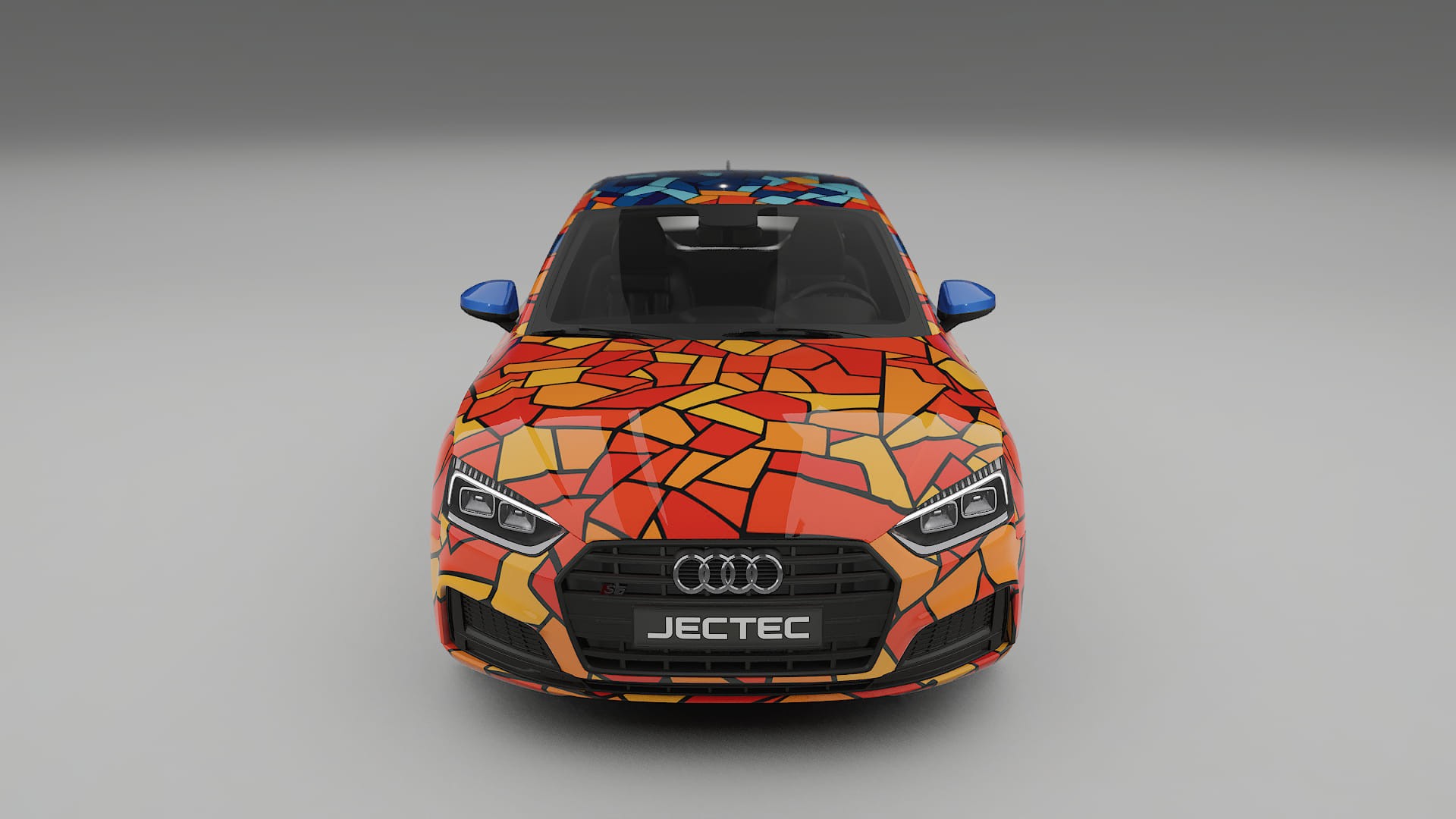 Audi S5 B9 prefacelift pre-LCI BARCELONA – Designad Wrap PPF-sats i utskrivbar polyuretanfilm