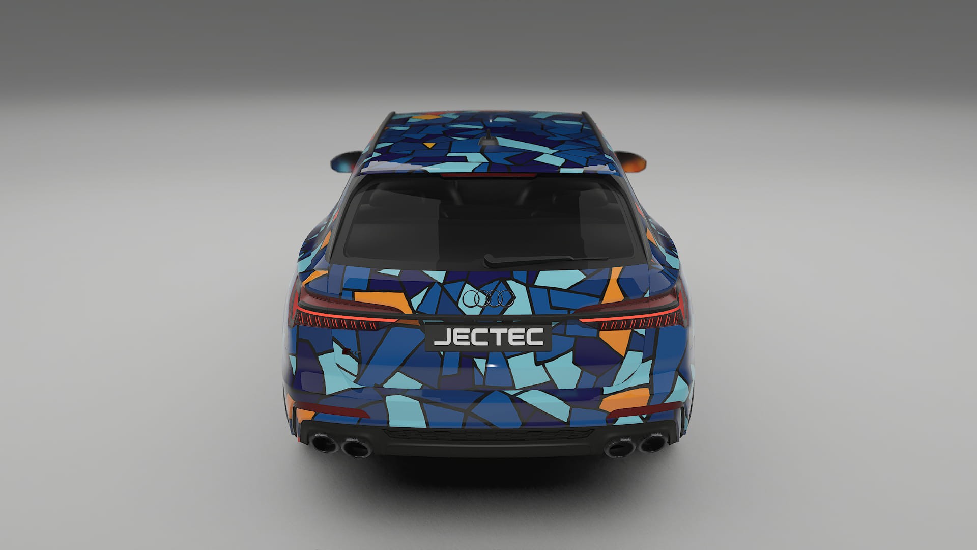 Audi S6 Avant prefacelift pre-LCI C8 BARCELONA – Designad Wrap PPF-sats i utskrivbar polyuretanfilm