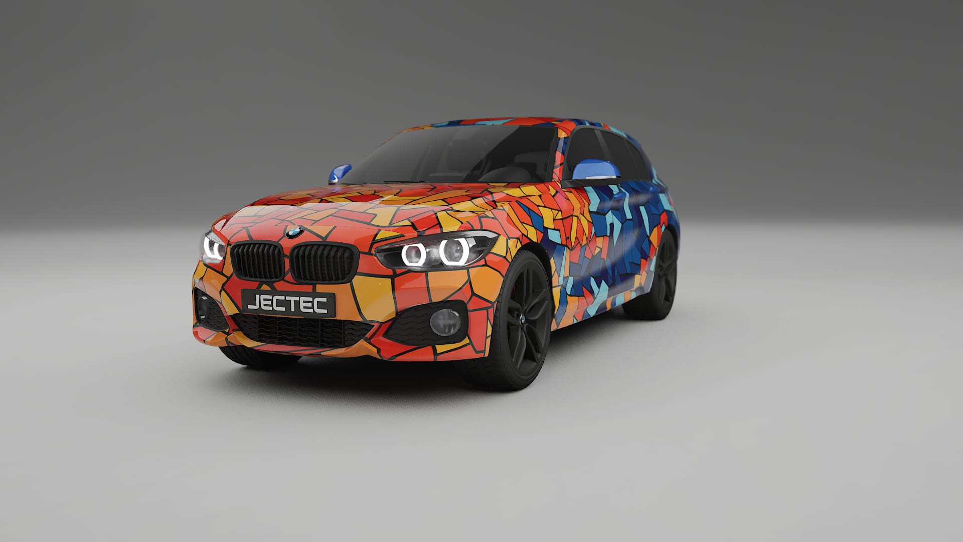 BMW 1 F20 facelift LCI BARCELONA – Designad Wrap PPF-sats i utskrivbar polyuretanfilm