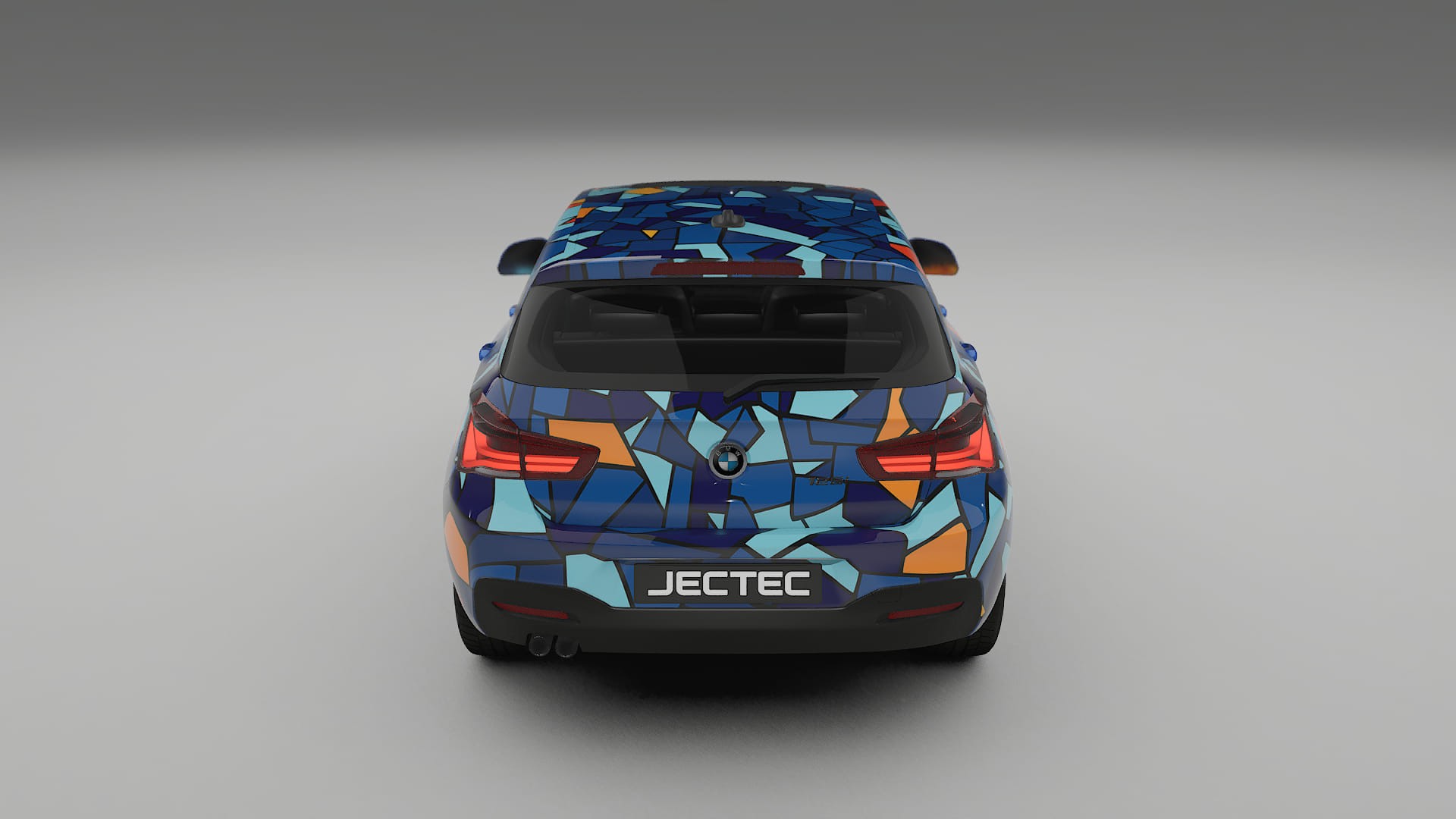 BMW 1 F20 facelift LCI BARCELONA – Designad Wrap PPF-sats i utskrivbar polyuretanfilm