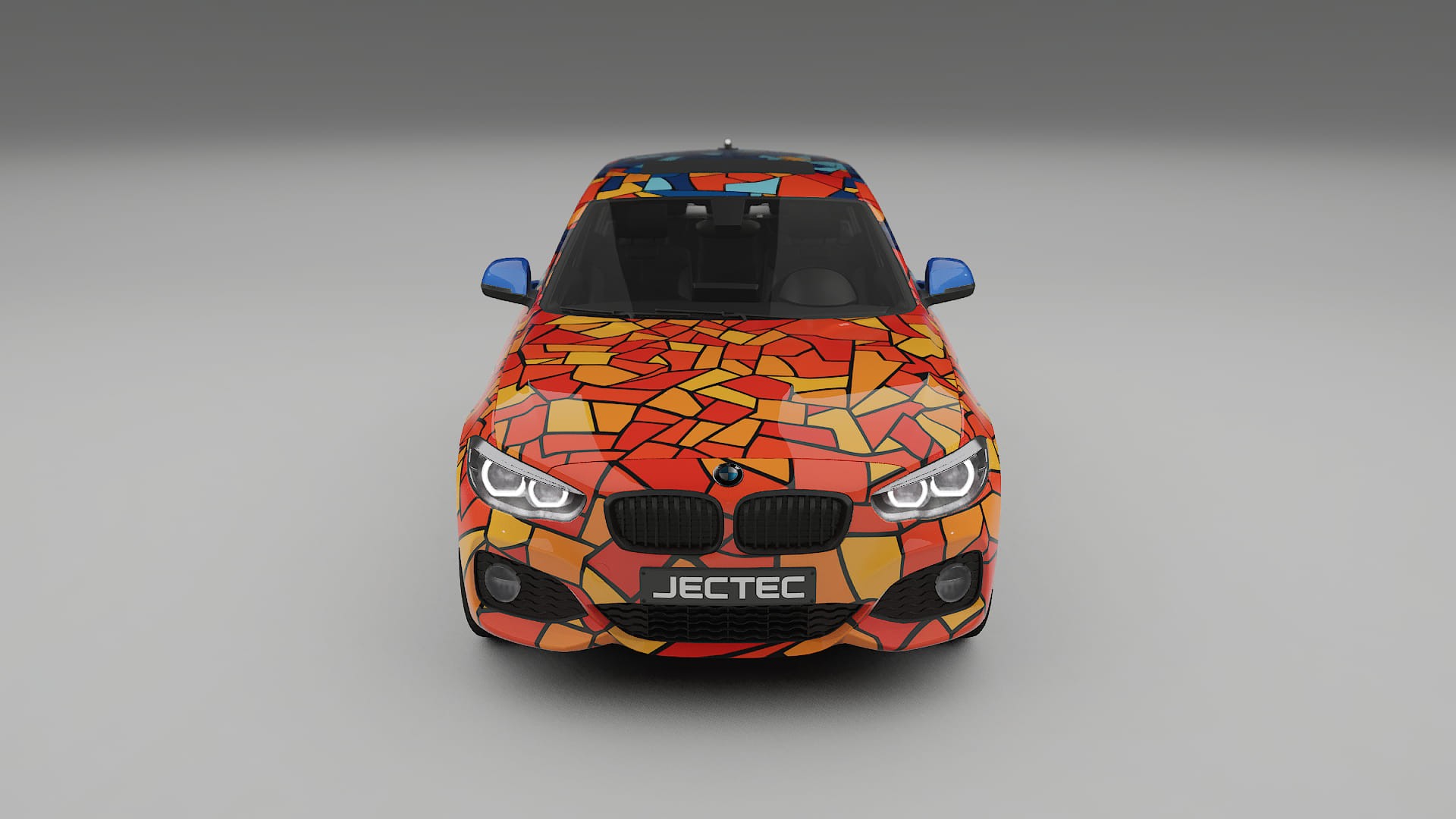 BMW 1 F20 facelift LCI BARCELONA – Designad Wrap PPF-sats i utskrivbar polyuretanfilm