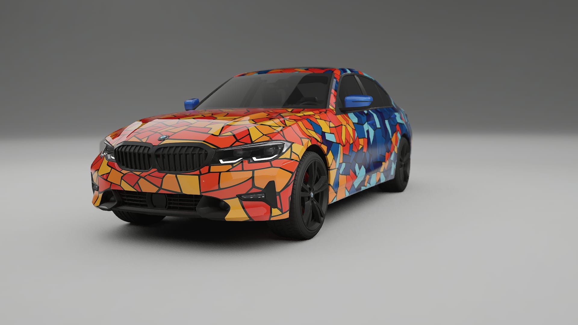 BMW 3 G20 prefacelift pre-LCI BARCELONA – Designad Wrap PPF-sats i utskrivbar polyuretanfilm