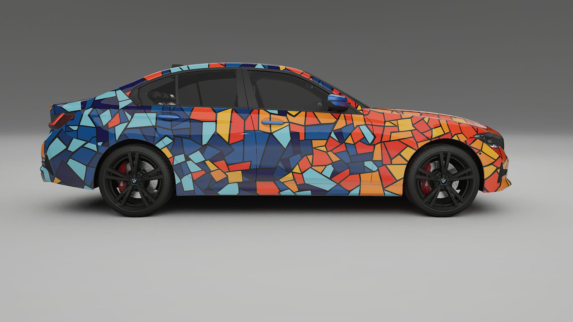 BMW 3 G20 prefacelift pre-LCI BARCELONA – Designad Wrap PPF-sats i utskrivbar polyuretanfilm