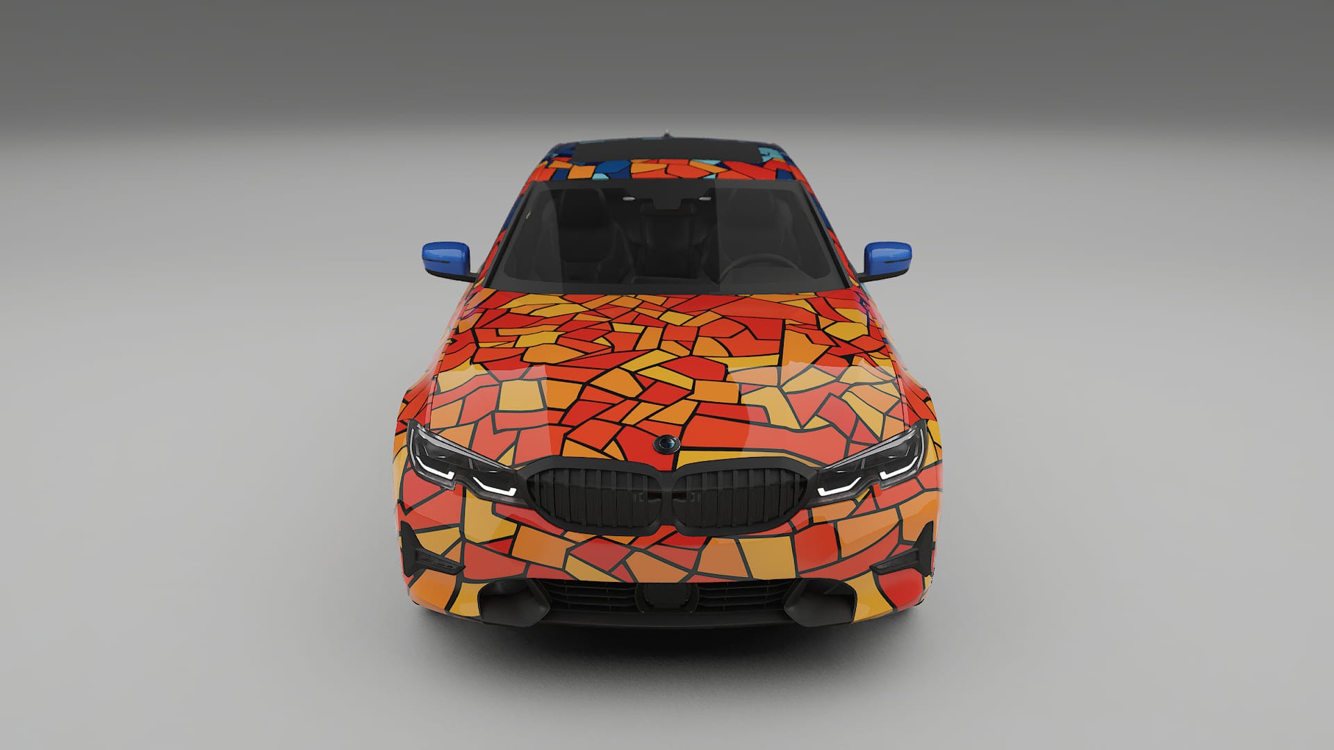 BMW 3 G20 prefacelift pre-LCI BARCELONA – Designad Wrap PPF-sats i utskrivbar polyuretanfilm
