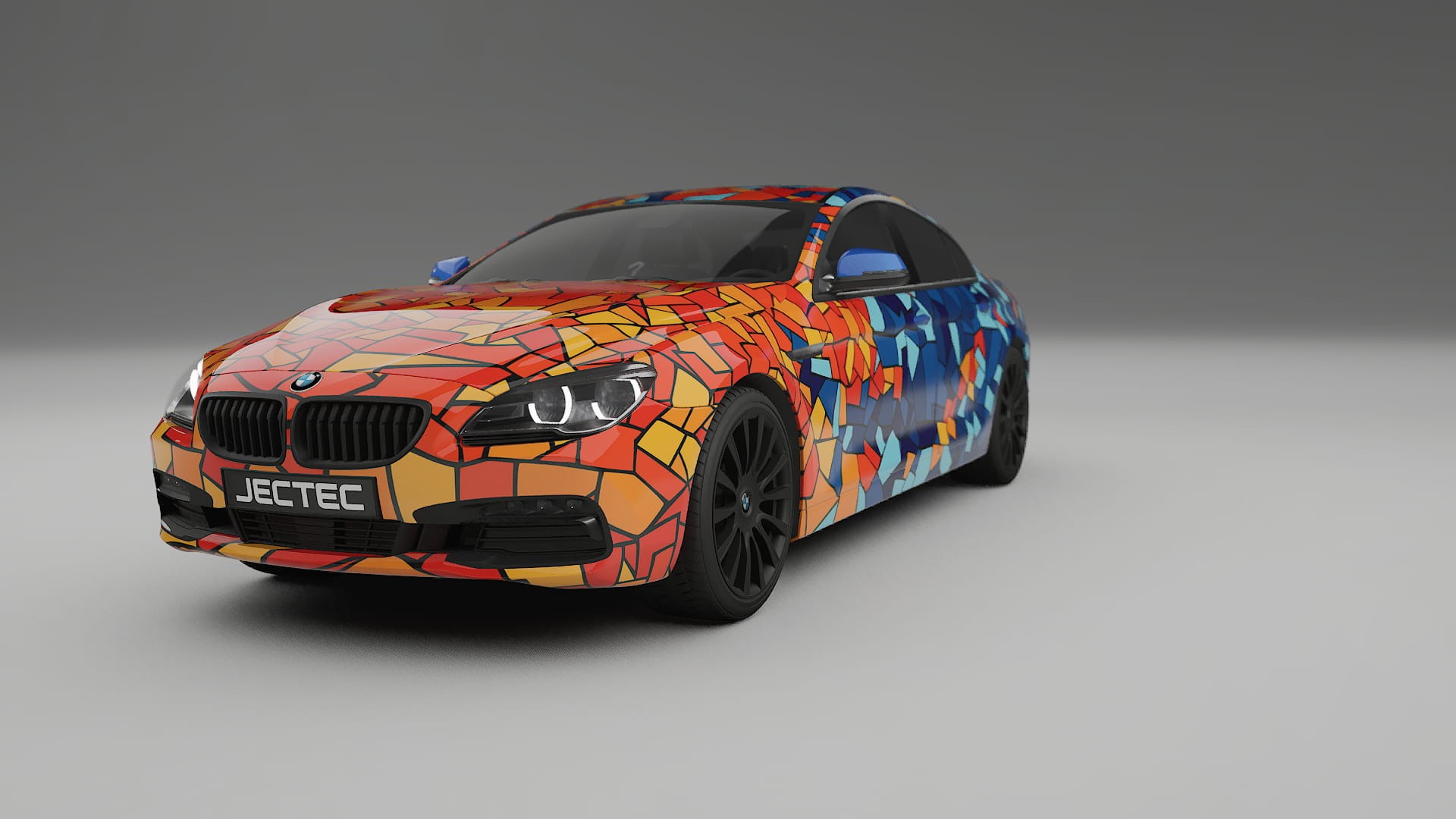 BMW 6 F06 BARCELONA – Designad Wrap PPF-sats i utskrivbar polyuretanfilm