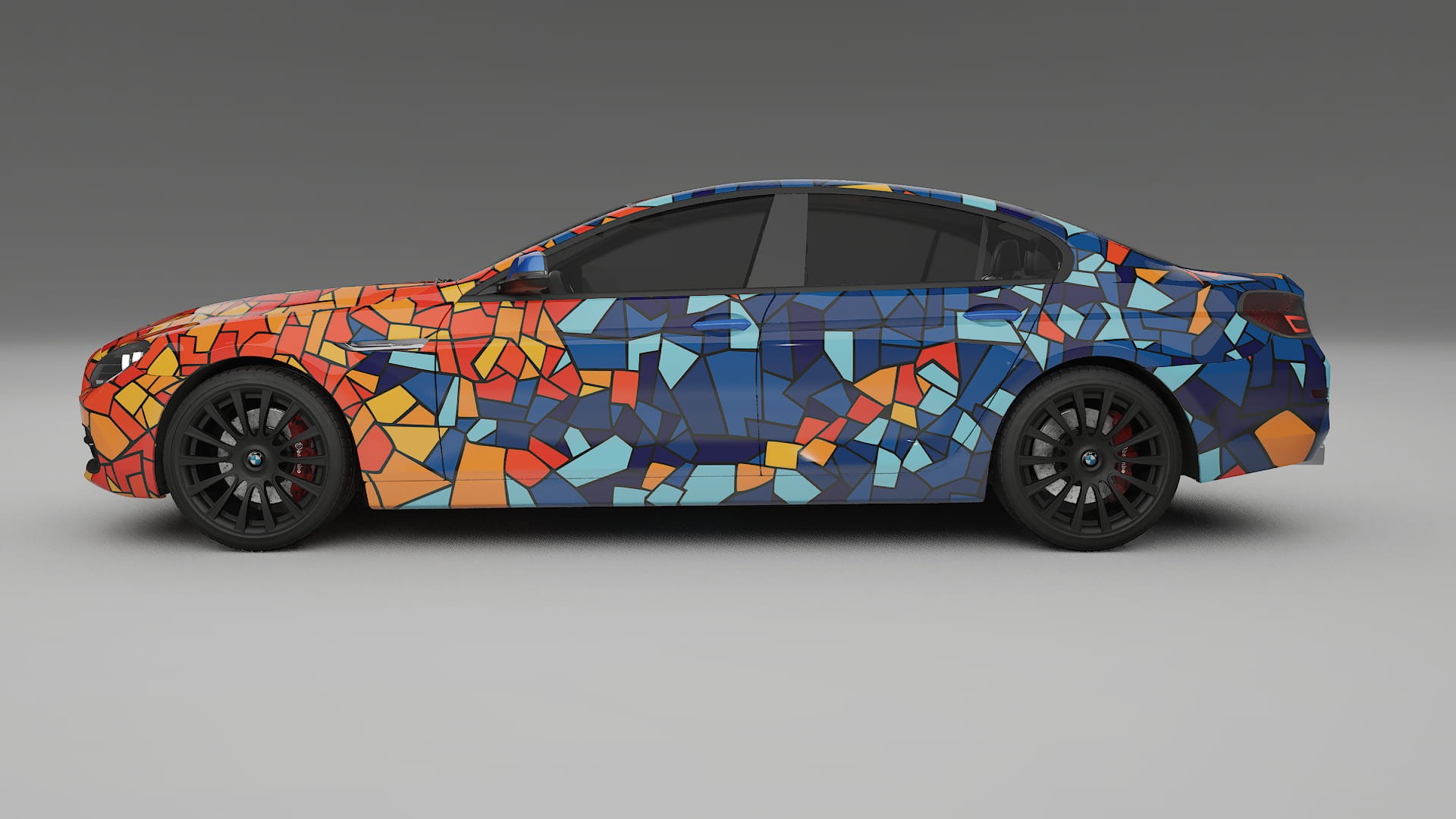 BMW 6 F06 BARCELONA – Designad Wrap PPF-sats i utskrivbar polyuretanfilm