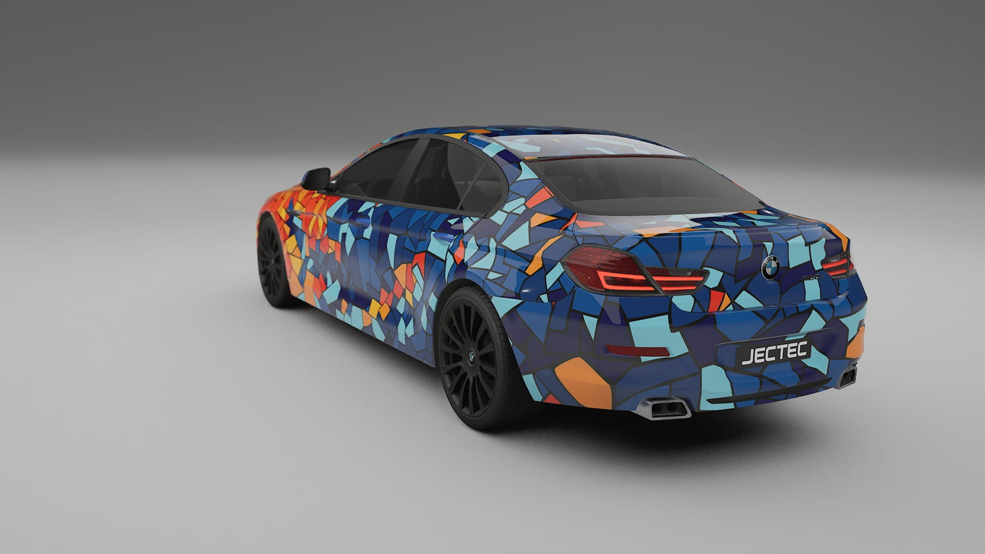 BMW 6 F06 BARCELONA – Designad Wrap PPF-sats i utskrivbar polyuretanfilm