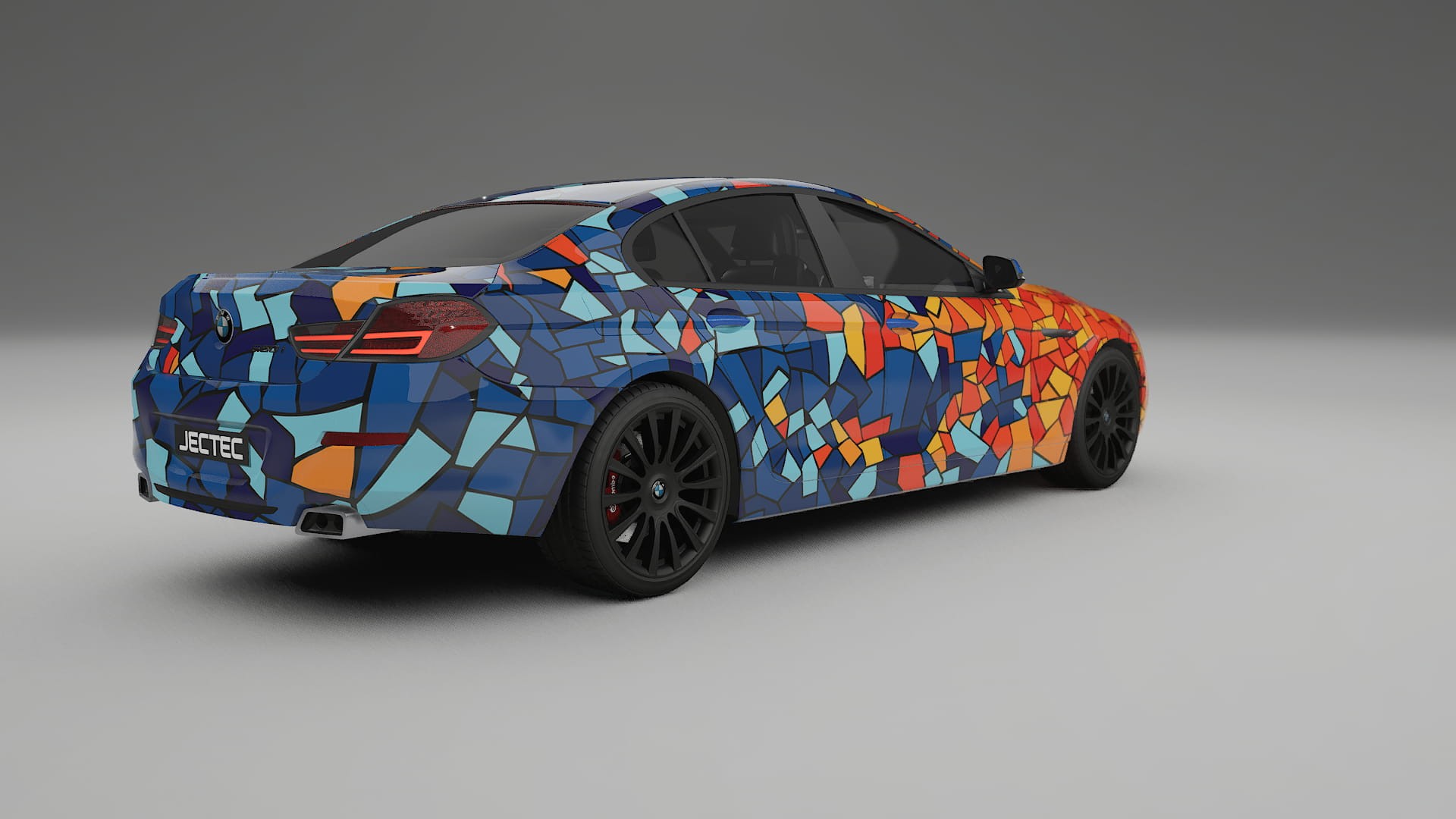 BMW 6 F06 BARCELONA – Designad Wrap PPF-sats i utskrivbar polyuretanfilm