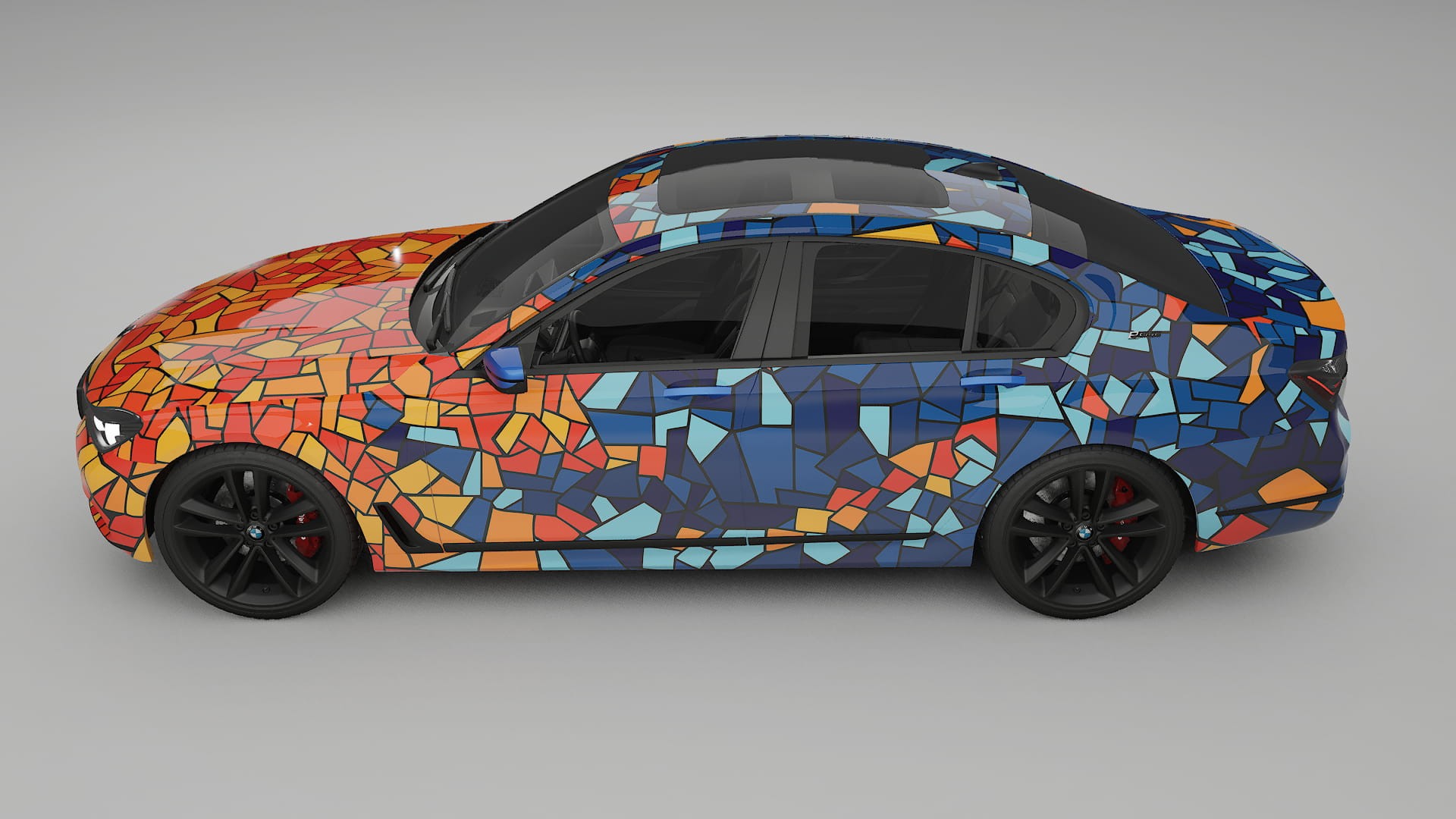 BMW 7 G11 G12 facelift LCI BARCELONA – Designad Wrap PPF-sats i utskrivbar polyuretanfilm