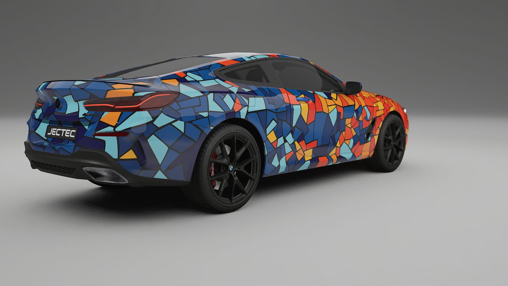 BMW 850 G15 BARCELONA – Designad Wrap PPF-sats i utskrivbar polyuretanfilm