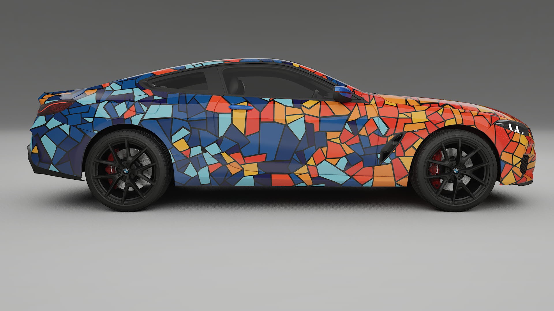 BMW 850 G15 BARCELONA – Designad Wrap PPF-sats i utskrivbar polyuretanfilm
