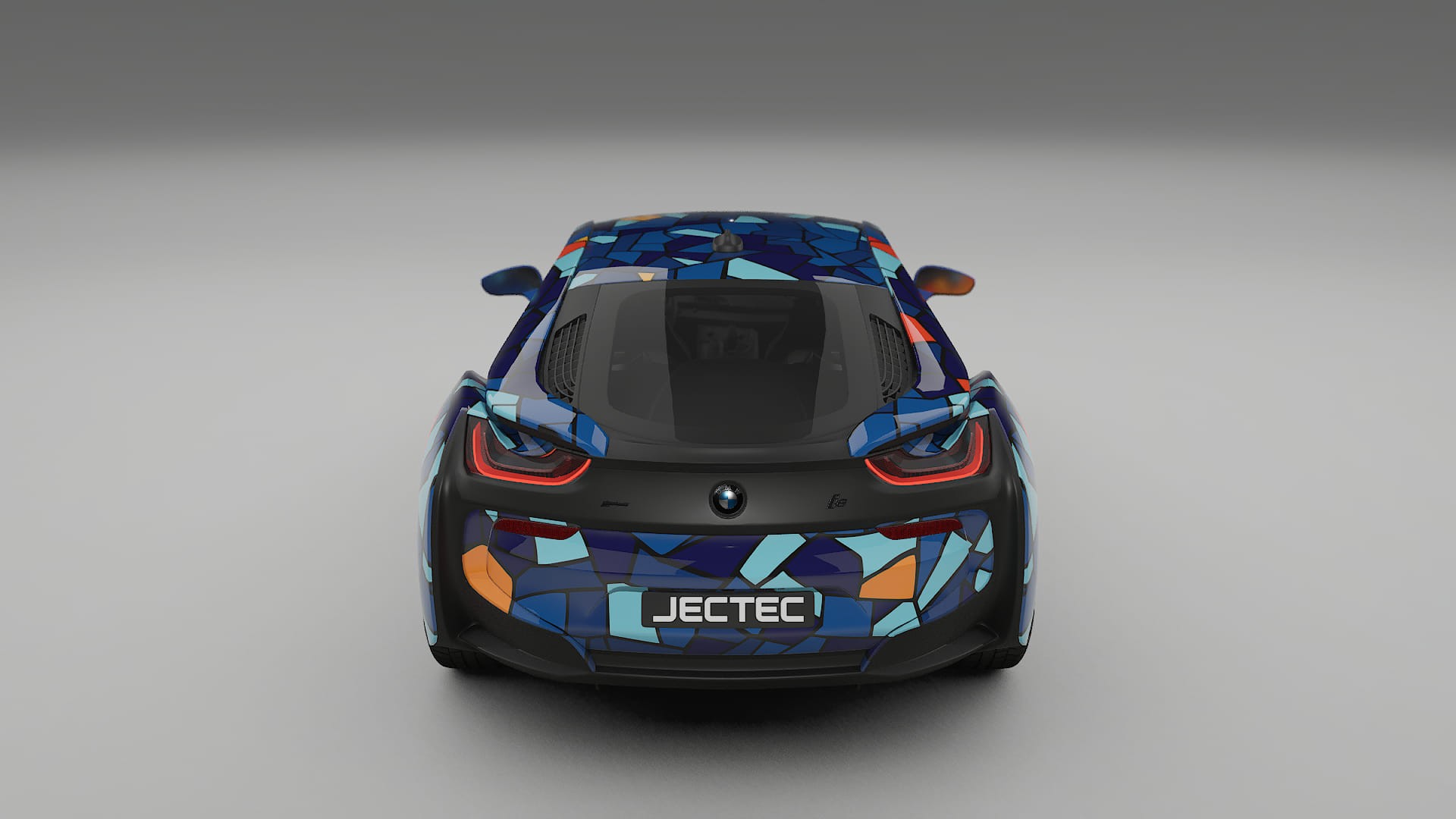 BMW I8 I12 BARCELONA – Designad Wrap PPF-sats i utskrivbar polyuretanfilm