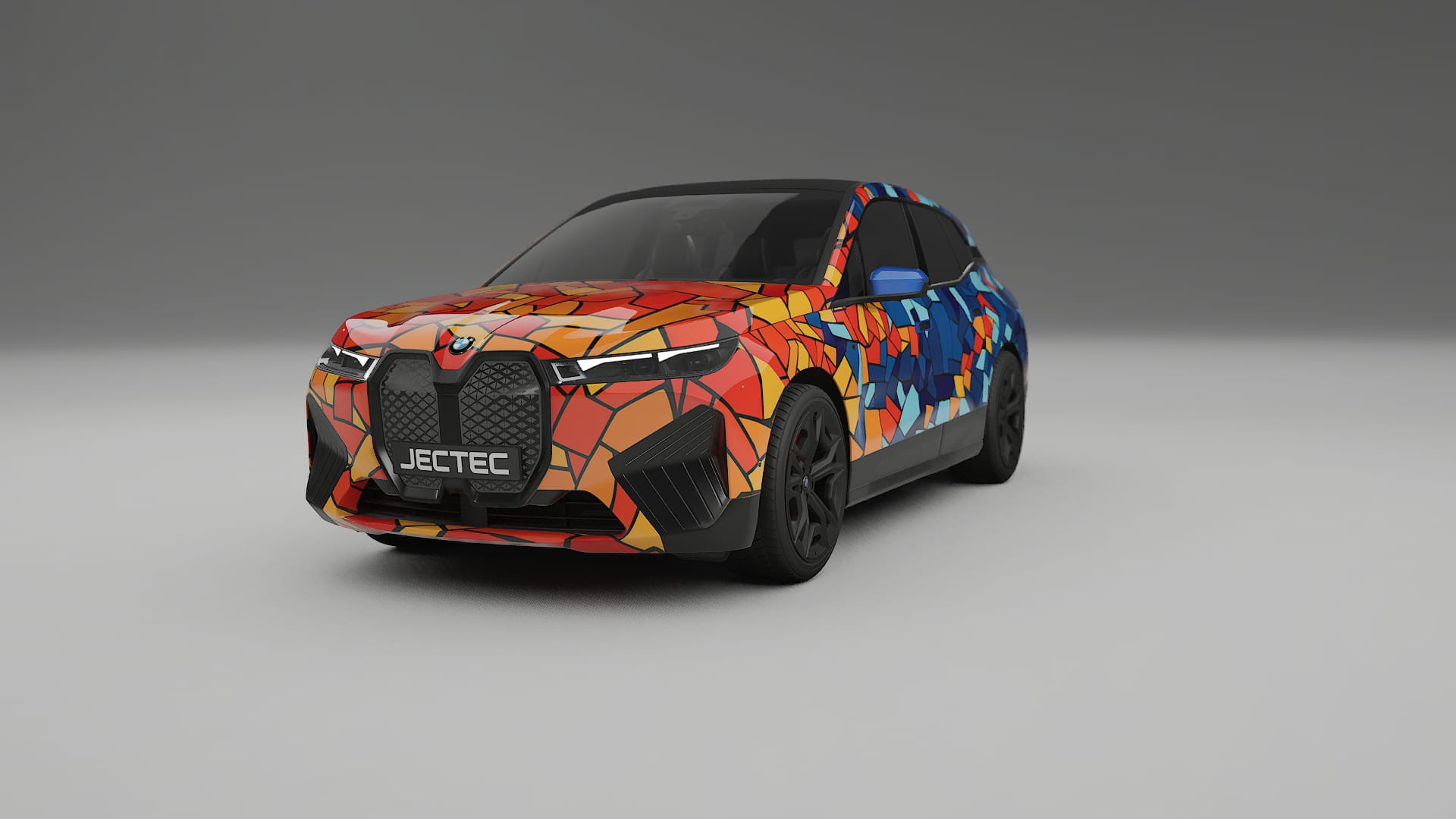 BMW iX M60 BARCELONA – Designad Wrap PPF-sats i utskrivbar polyuretanfilm